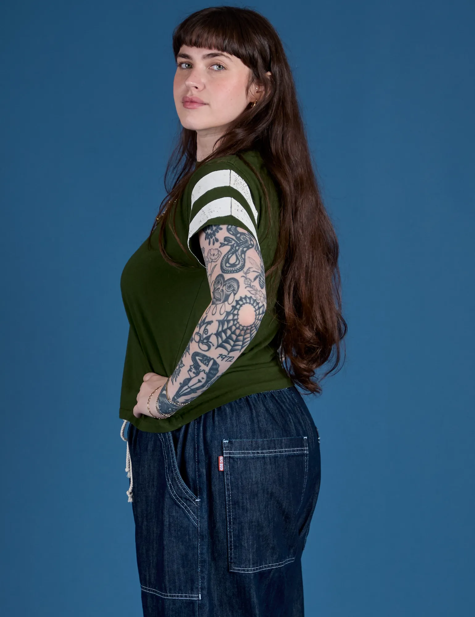 Painted Vintage Tee - Evergreen sold by Big Bud Press product image thumbnail 5