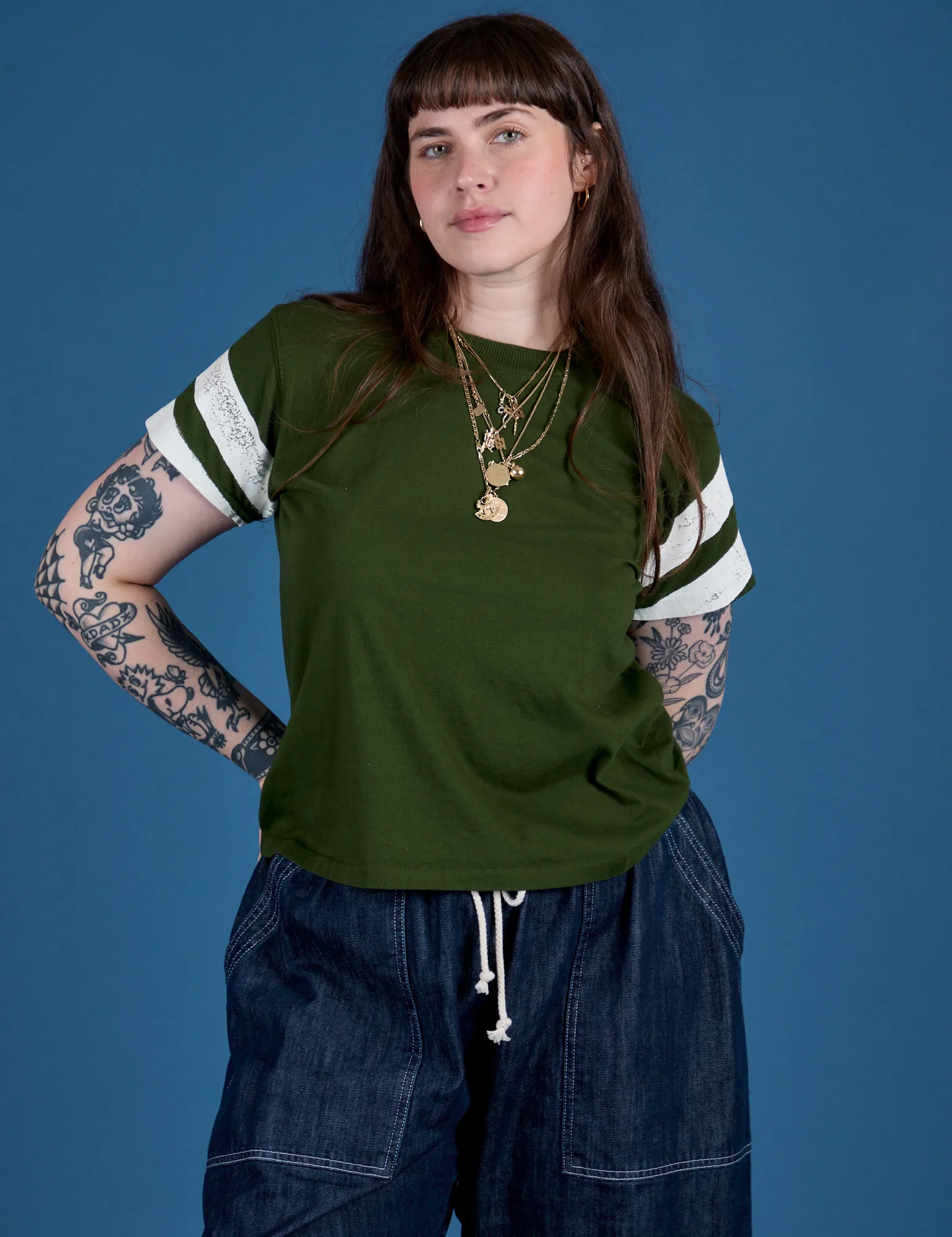 Painted Vintage Tee - Evergreen sold by Big Bud Press