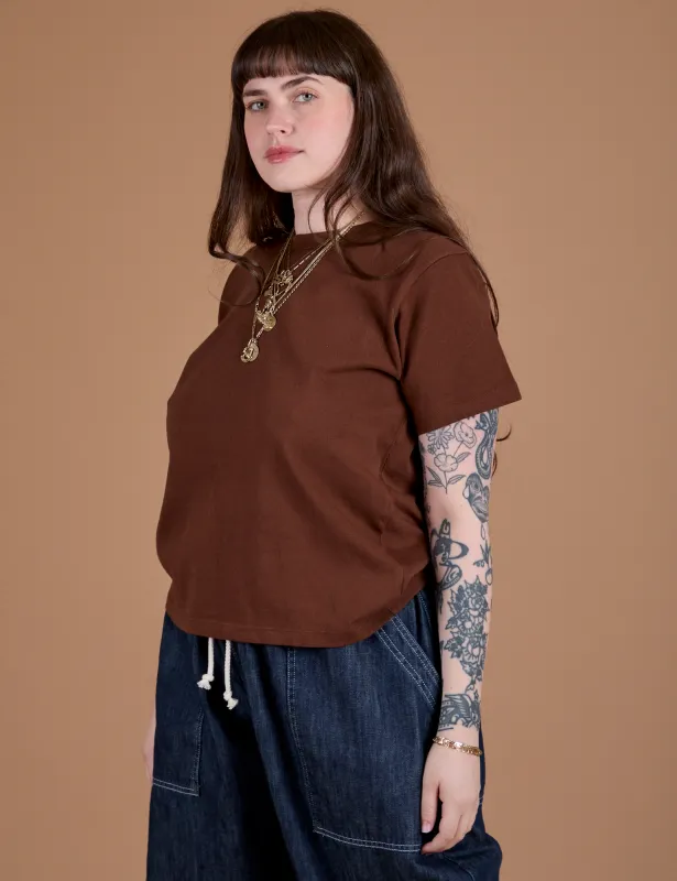 Burly Tee - Fudgesicle Brown made by Big Bud Press