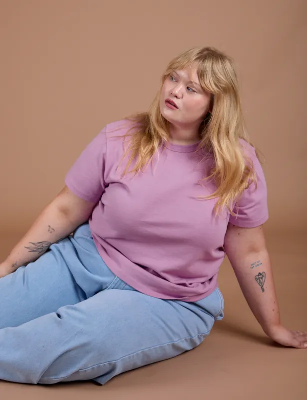 Burly Tee - Lilac Purple made by Big Bud Press