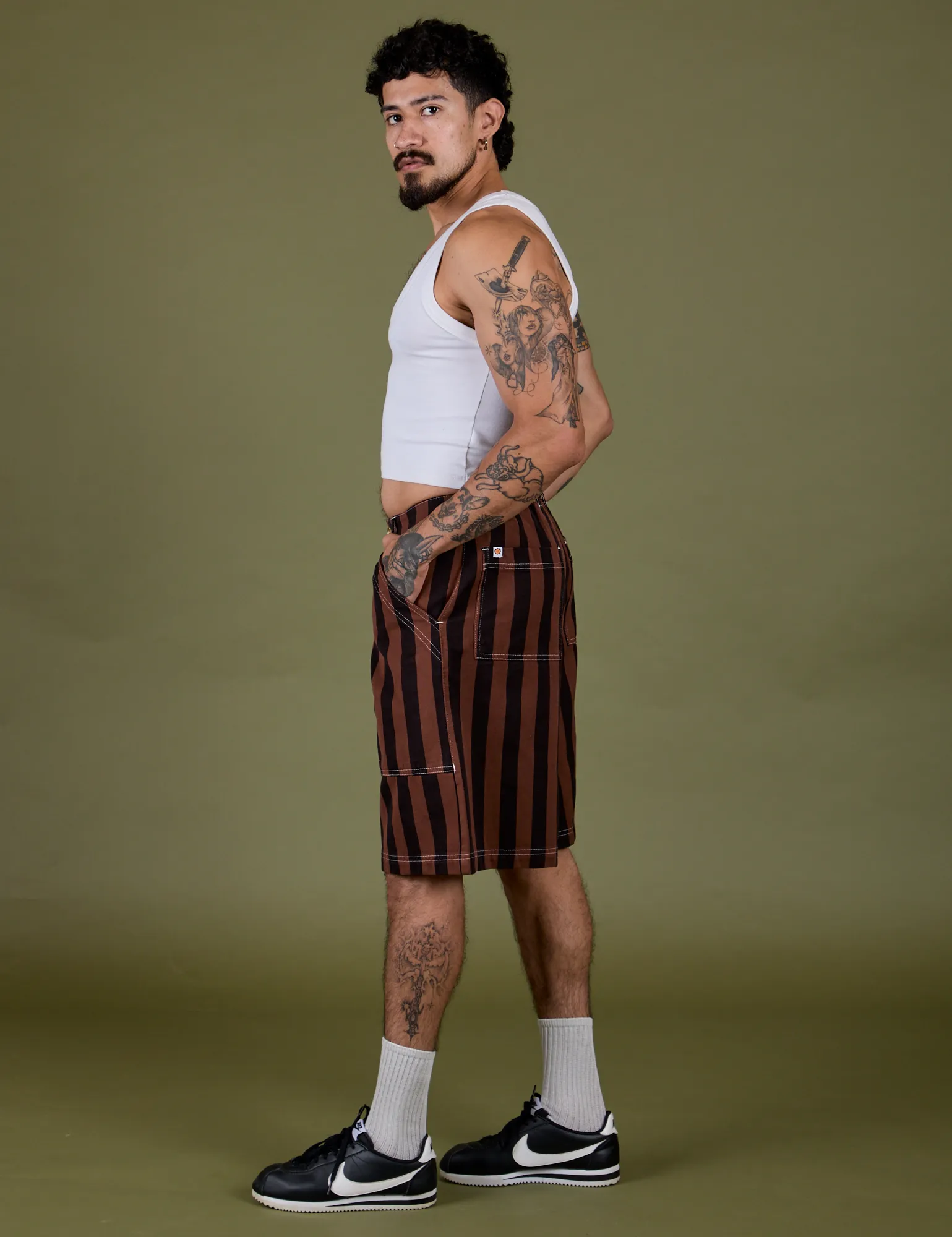 Longline Work Shorts - Fudgesicle Brown sold by Big Bud Press product image thumbnail 3