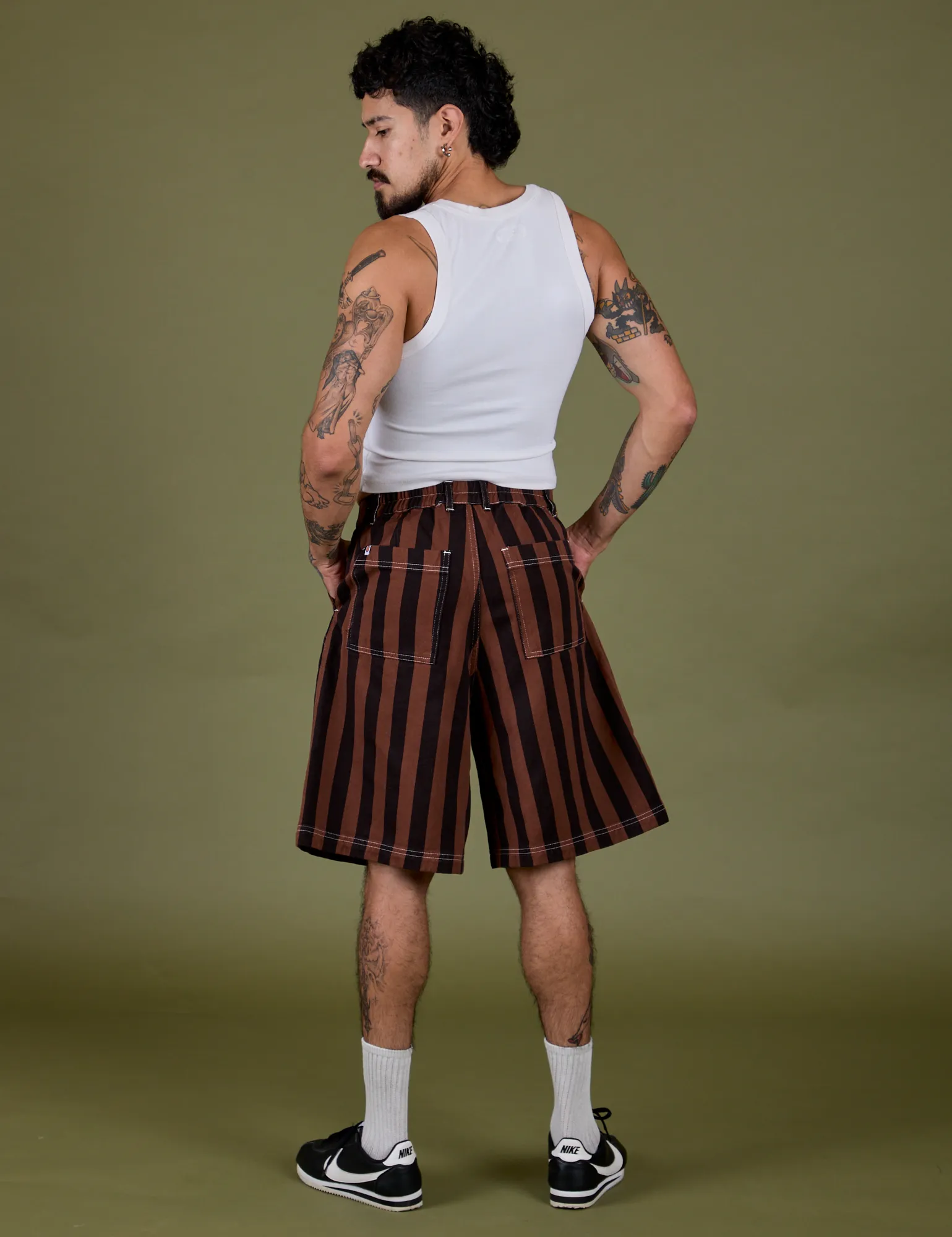 Longline Work Shorts - Fudgesicle Brown sold by Big Bud Press product image thumbnail 4