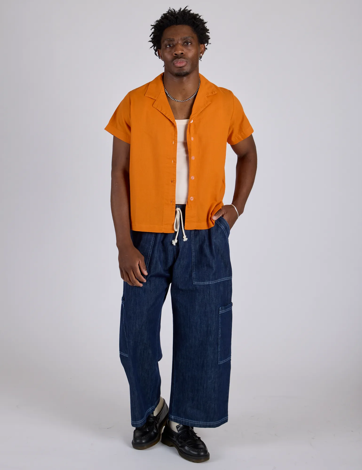 Pantry Button-Up - Creamsicle Orange sold by Big Bud Press product image thumbnail 3