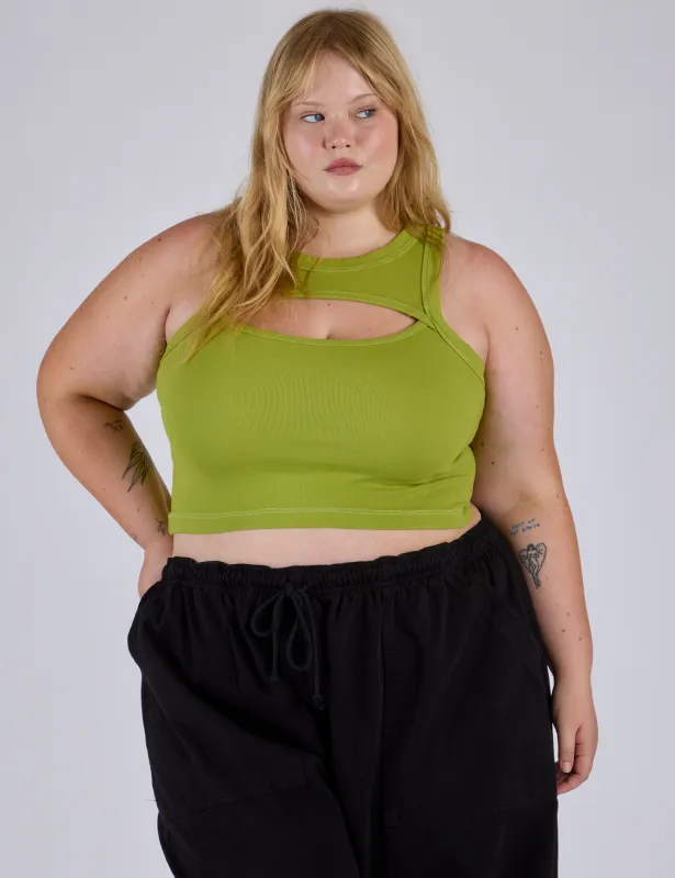 Porthole Tank - Gross Green made by Big Bud Press