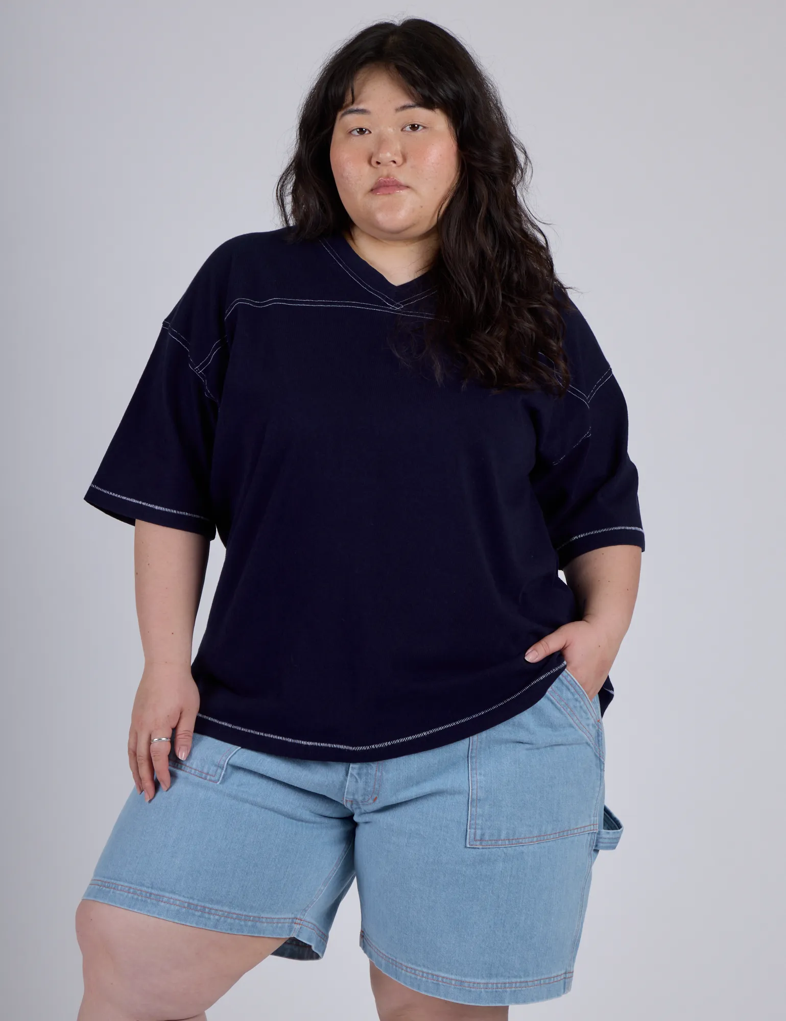 Burly Jersey - Navy sold by Big Bud Press