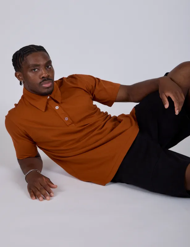 Classic Polo - Burnt Terracotta made by Big Bud Press