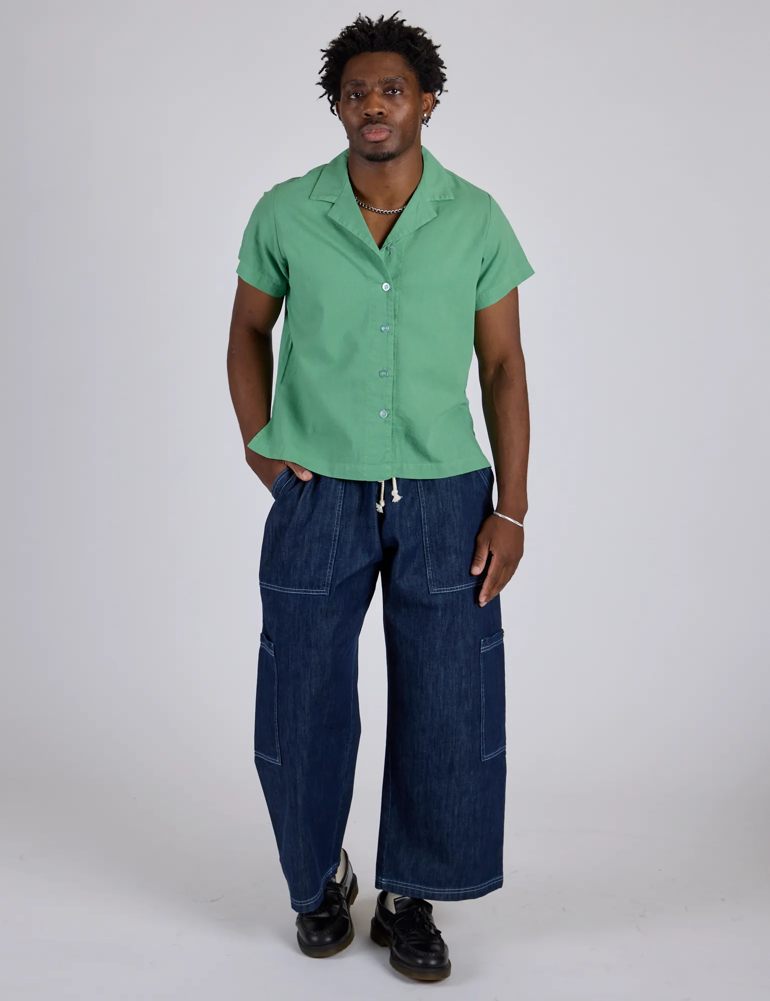 Pantry Button-Up - Seafoam Green *FINAL SALE* sold by Big Bud Press product image thumbnail 3