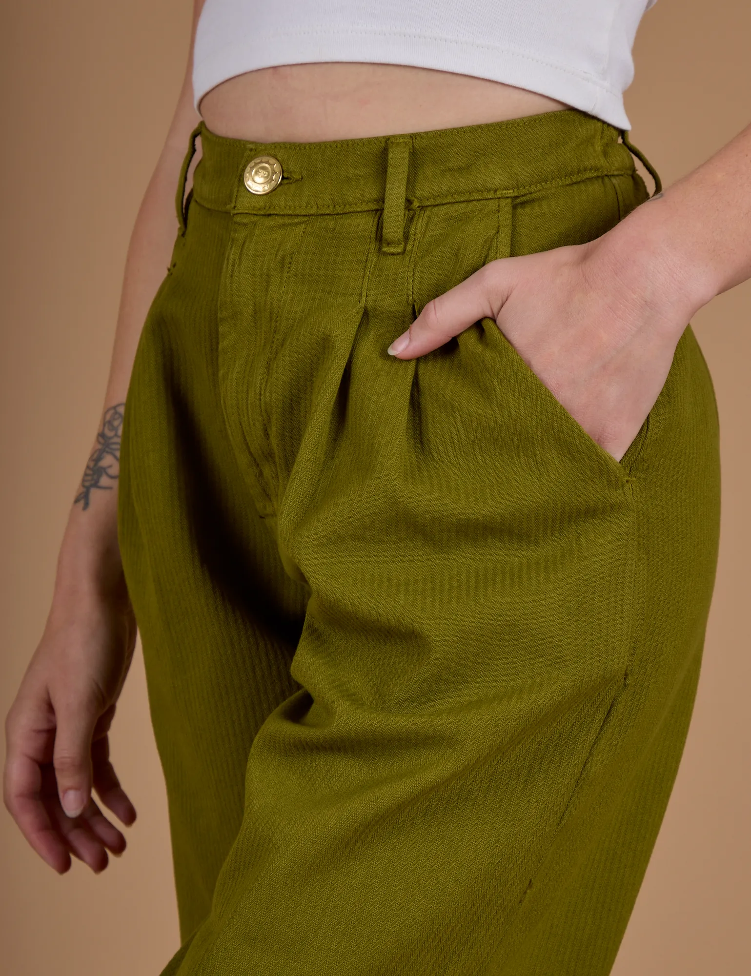 Heritage Trousers - Olive Green sold by Big Bud Press product image thumbnail 5