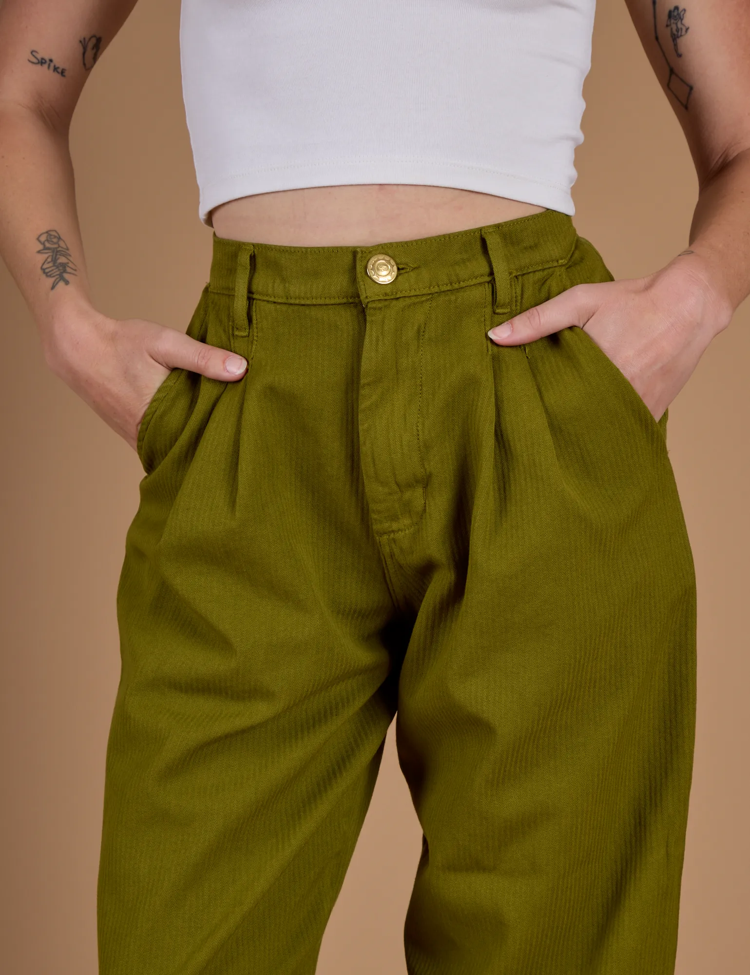 Heritage Trousers - Olive Green sold by Big Bud Press product image thumbnail 3