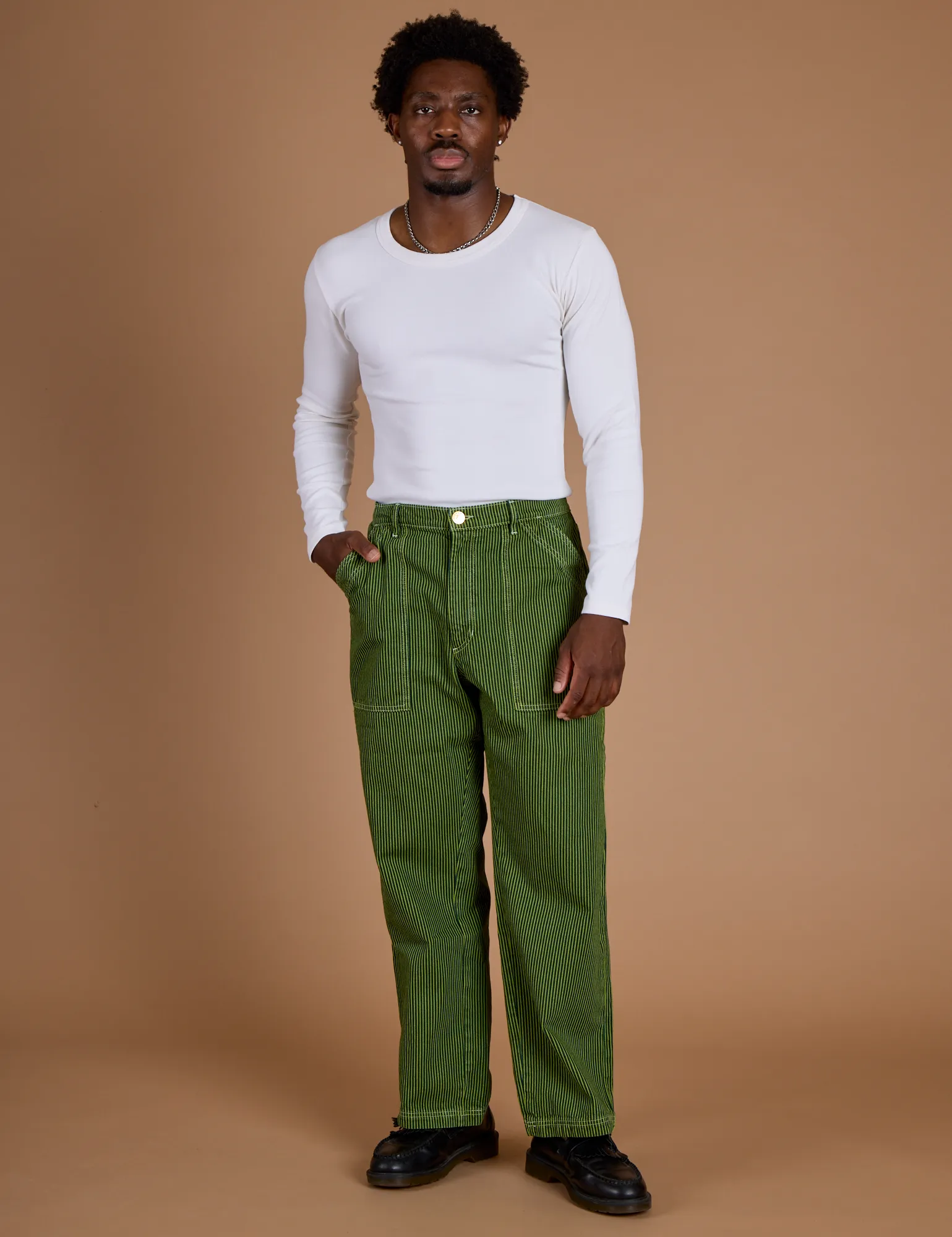 Railroad Denim Work Pants - Gross Green Overdye sold by Big Bud Press product image thumbnail 3