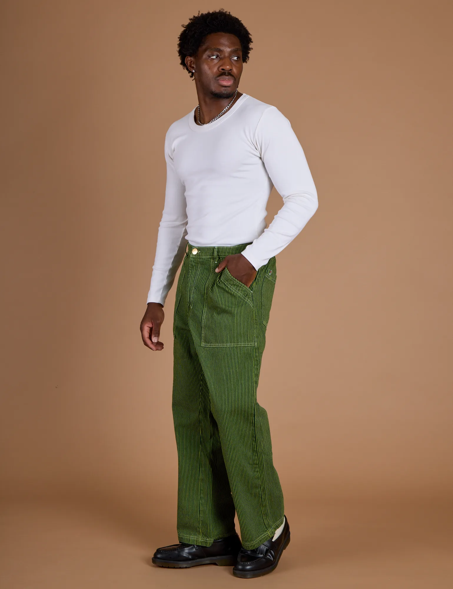 Railroad Denim Work Pants - Gross Green Overdye sold by Big Bud Press product image thumbnail 5