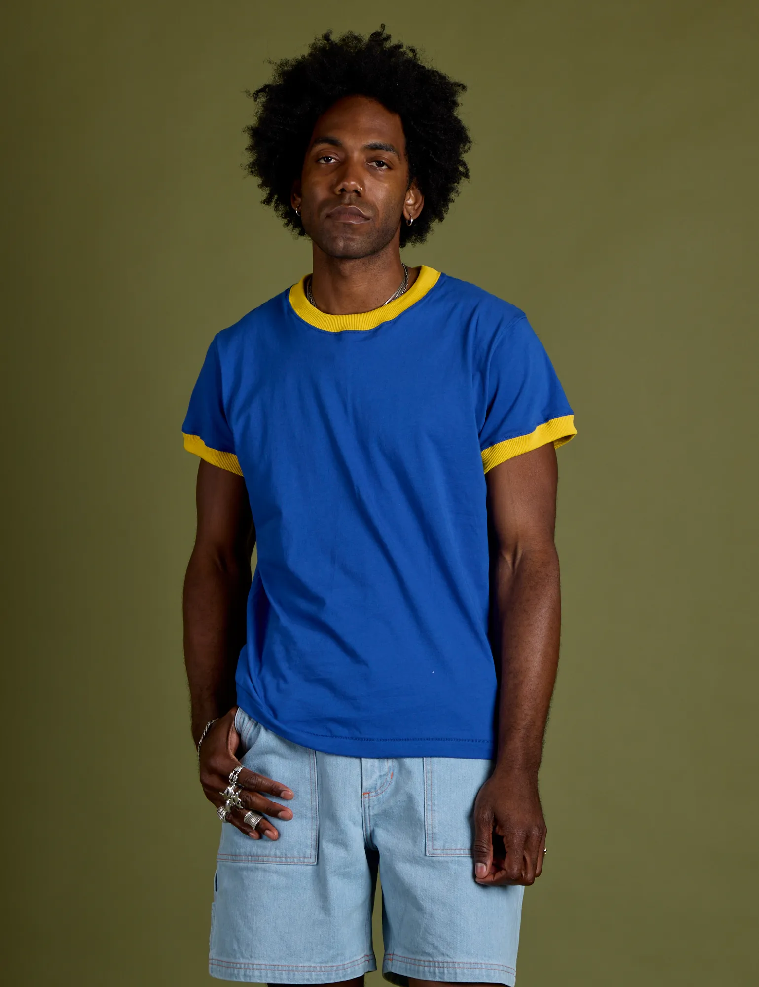 Vintage Ringer Tee - Royal Blue *FINAL SALE* sold by Big Bud Press product image thumbnail 3