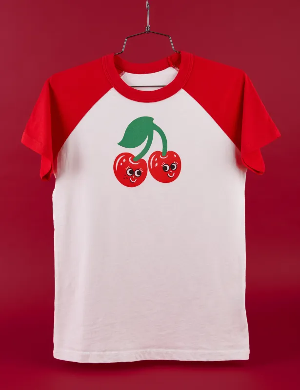 Produce Raglan Tee - Cherry made by Big Bud Press