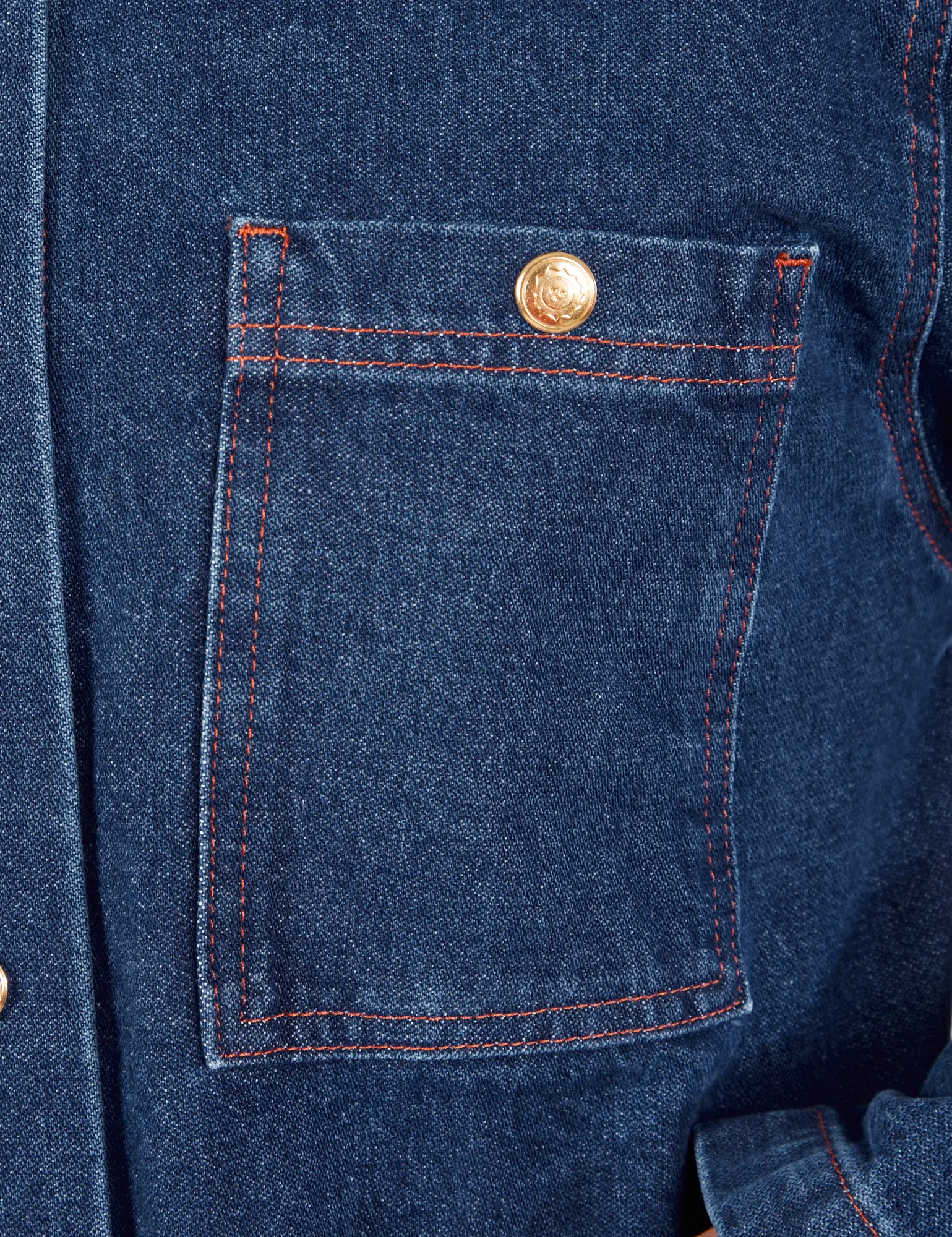 Indigo Denim Work Jacket - Dark Wash sold by Big Bud Press product image thumbnail 5