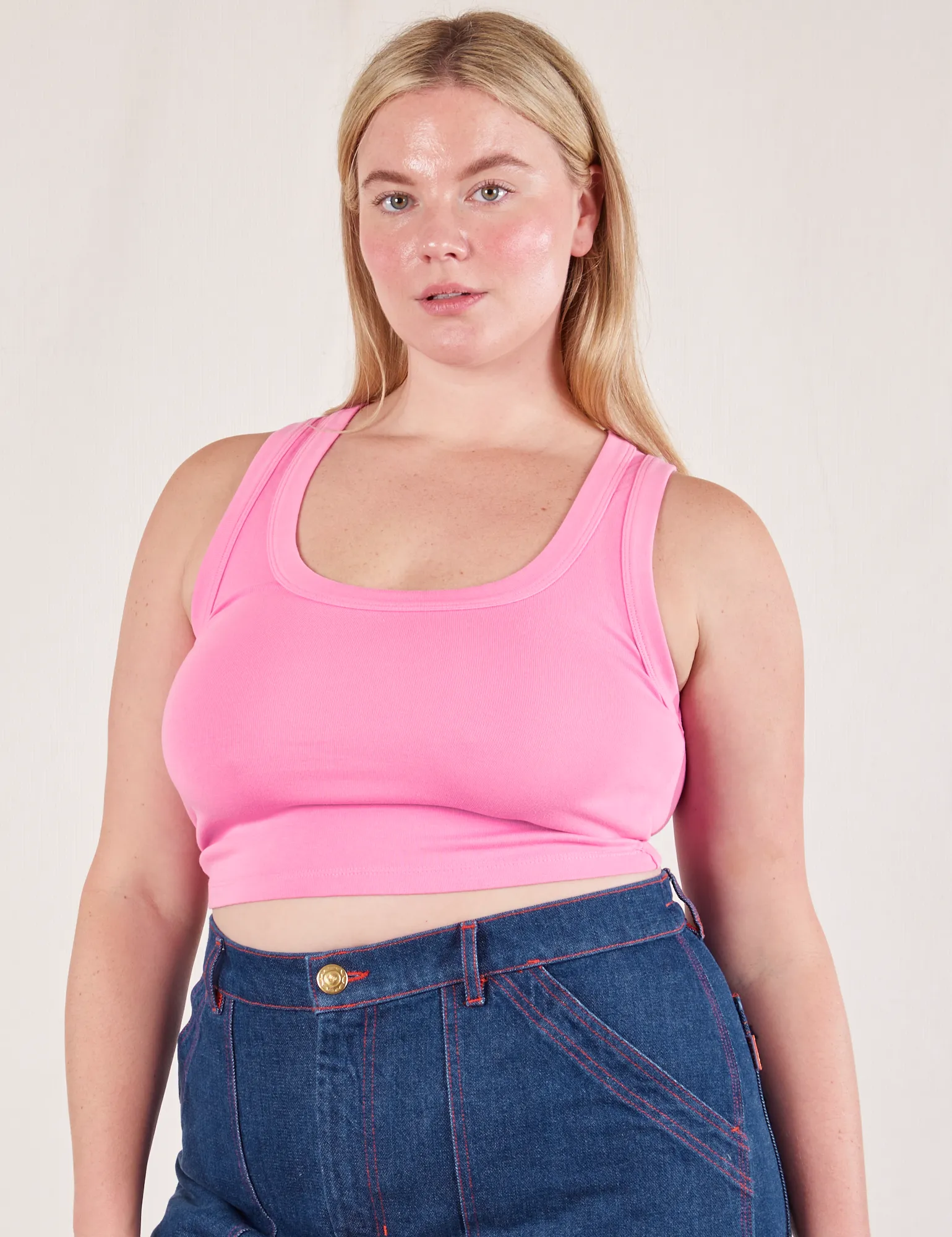 Cropped Tank Top - Bubblegum Pink sold by Big Bud Press product image thumbnail 3