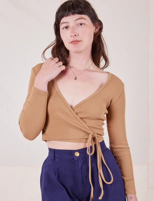 Wrap Top - Tan *FINAL SALE* sold by Big Bud Press