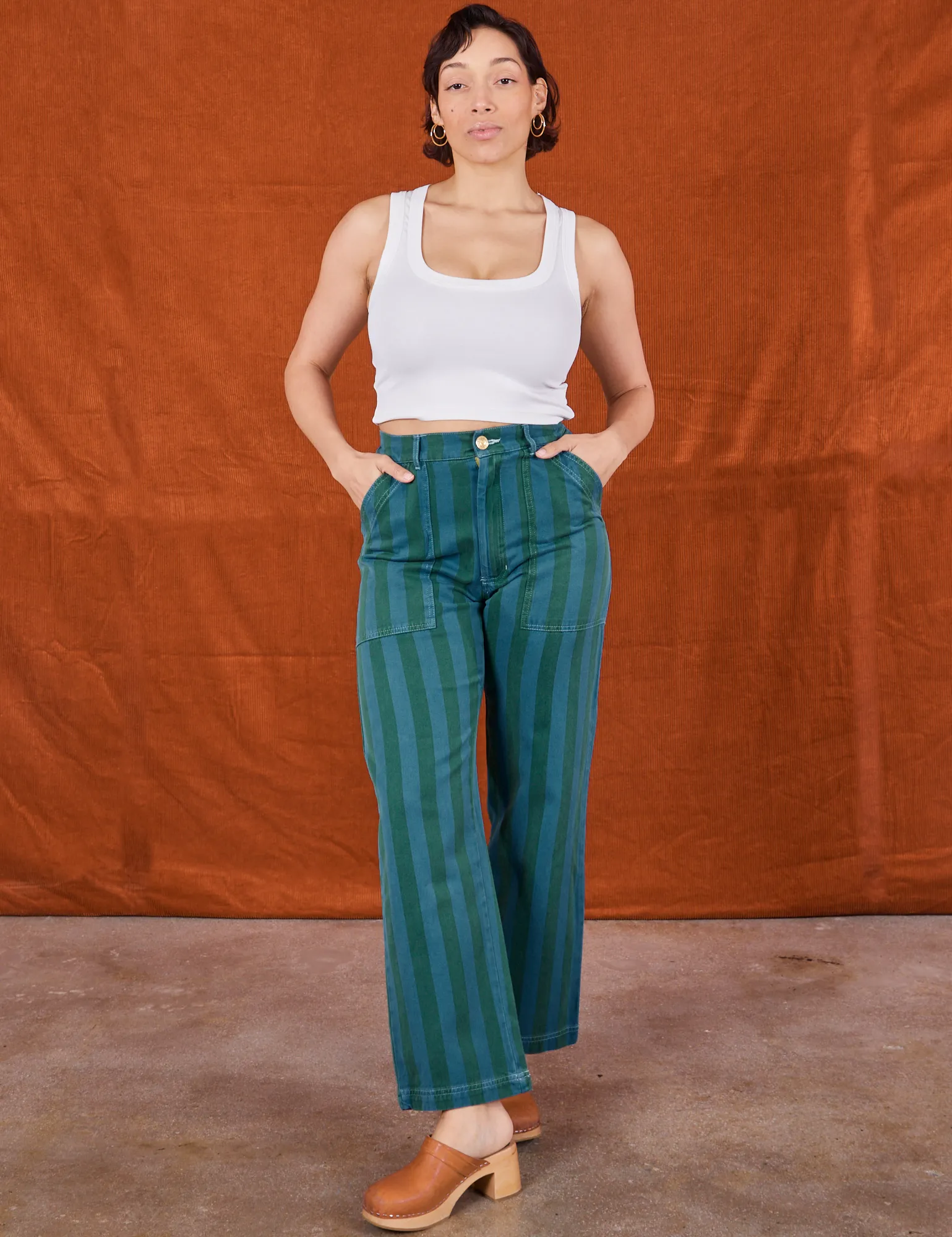 Overdye Stripe Work Pants - Blue/Green sold by Big Bud Press product image thumbnail 3