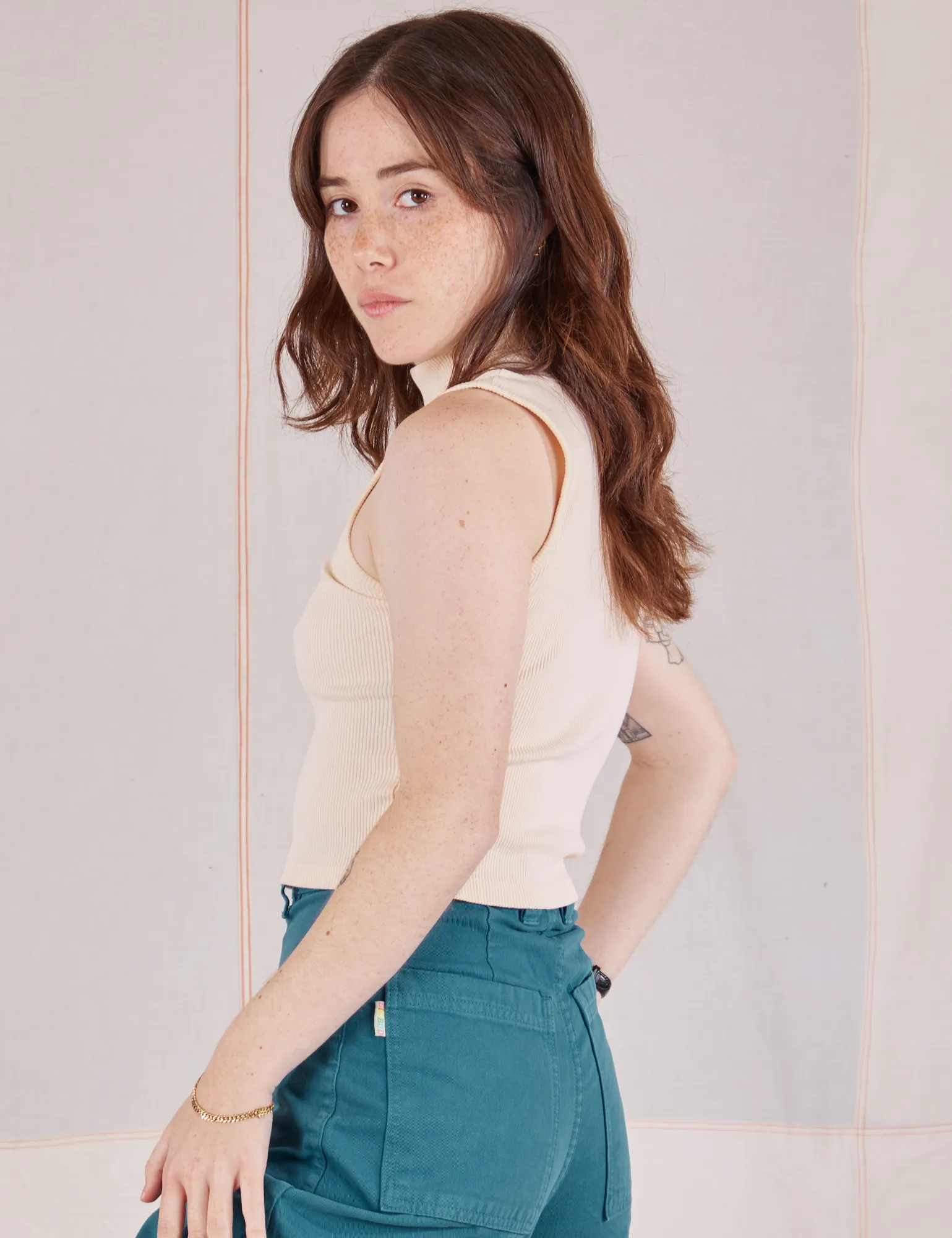 Sleeveless Essential Turtleneck - Vintage Tee Off-White sold by Big Bud Press product image thumbnail 5