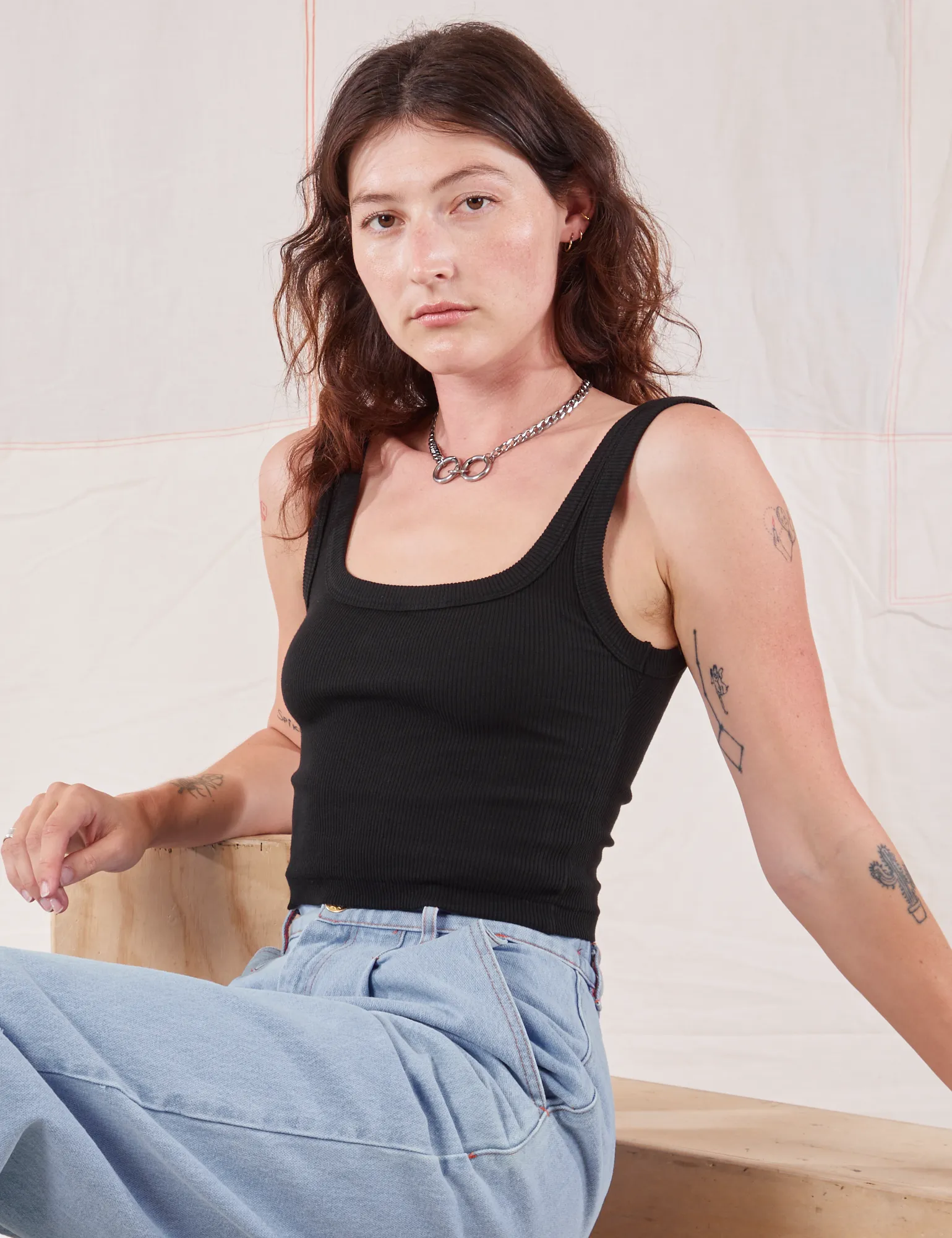 Square Neck Tank - Basic Black *FINAL SALE* sold by Big Bud Press