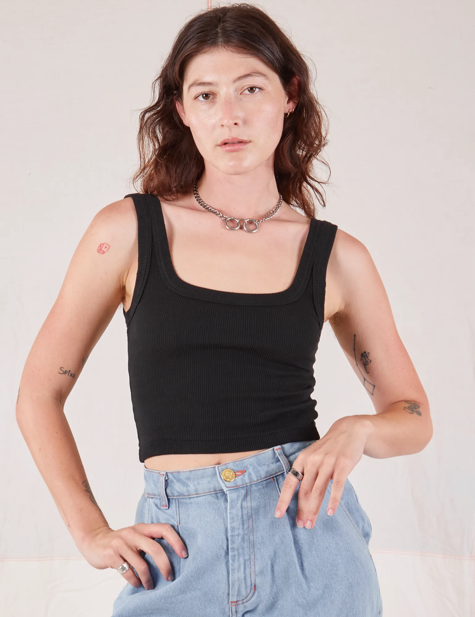 Square Neck Tank - Basic Black *FINAL SALE* sold by Big Bud Press product image thumbnail 3