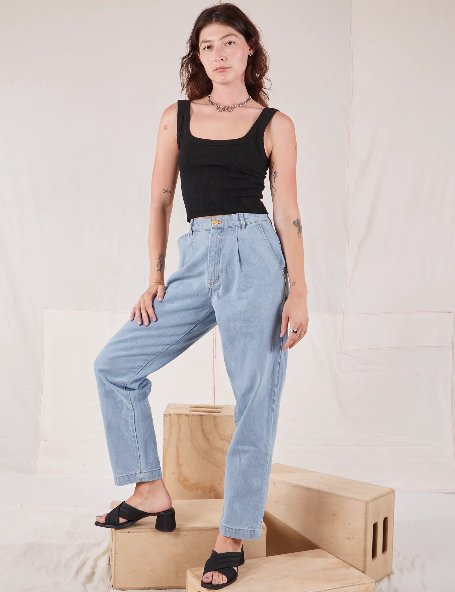 Square Neck Tank - Basic Black *FINAL SALE* sold by Big Bud Press product image thumbnail 4