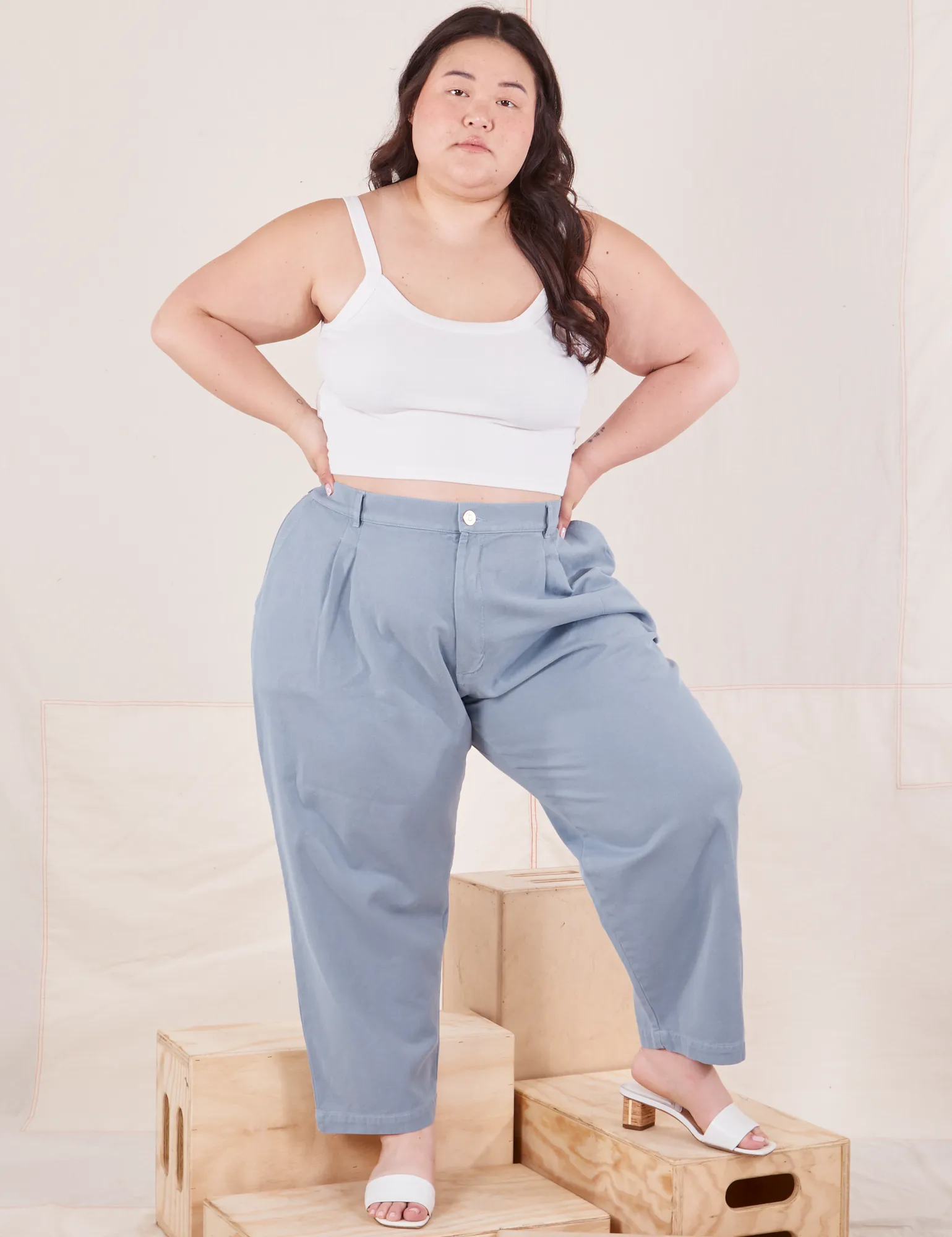 Organic Trousers - Periwinkle sold by Big Bud Press product image thumbnail 4