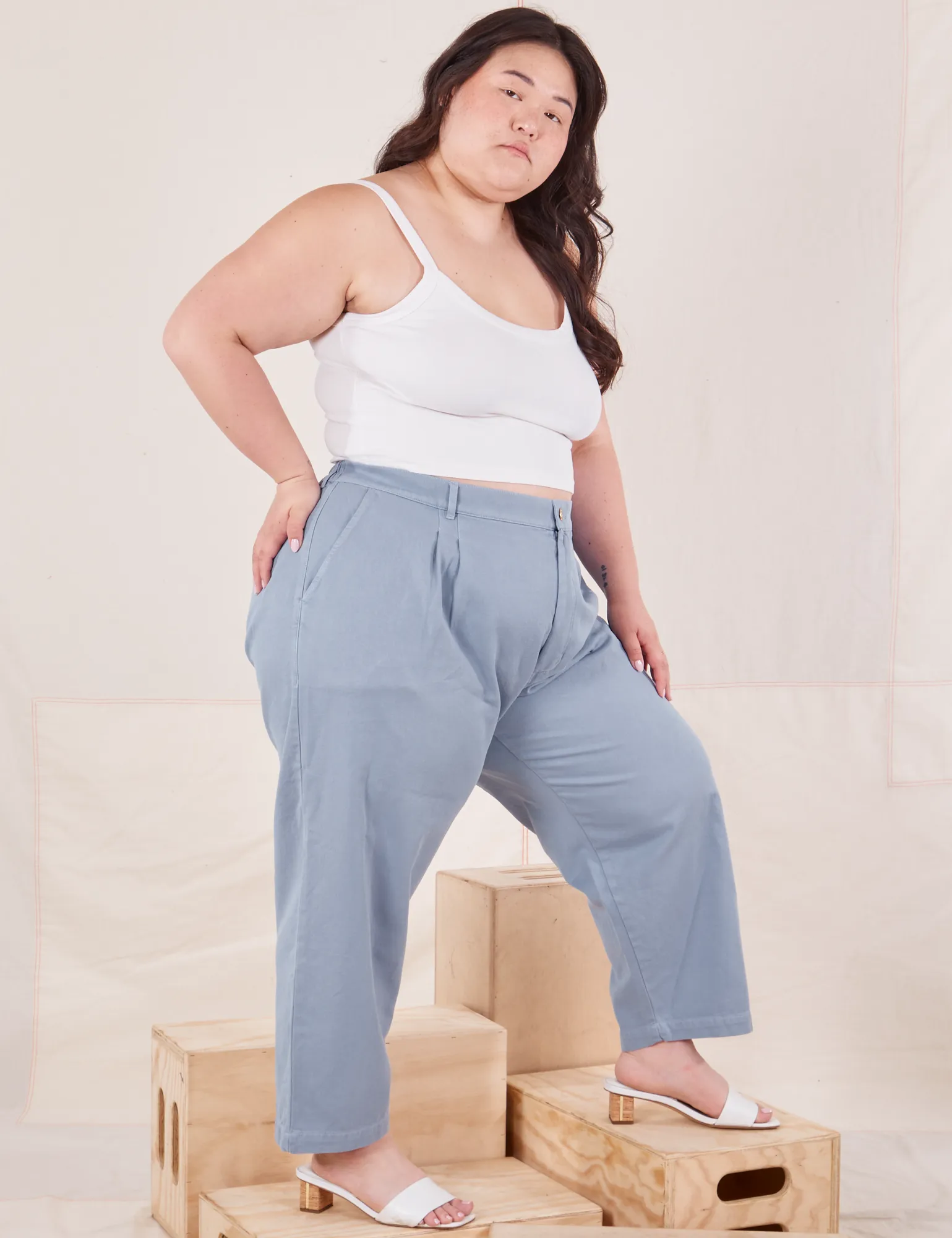 Organic Trousers - Periwinkle sold by Big Bud Press product image thumbnail 5