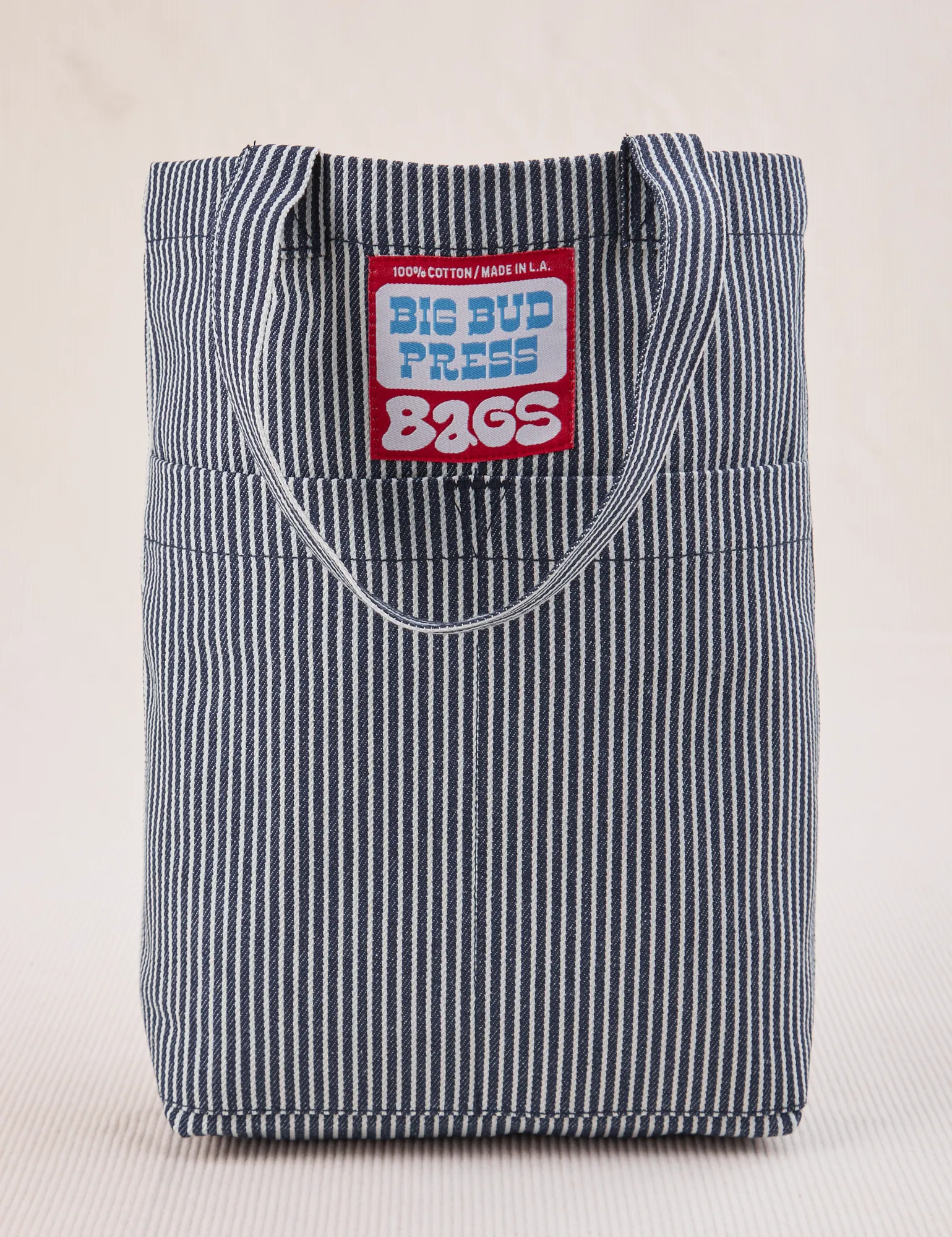 Railroad Stripe Denim Mini Tote sold by Big Bud Press product image thumbnail 3