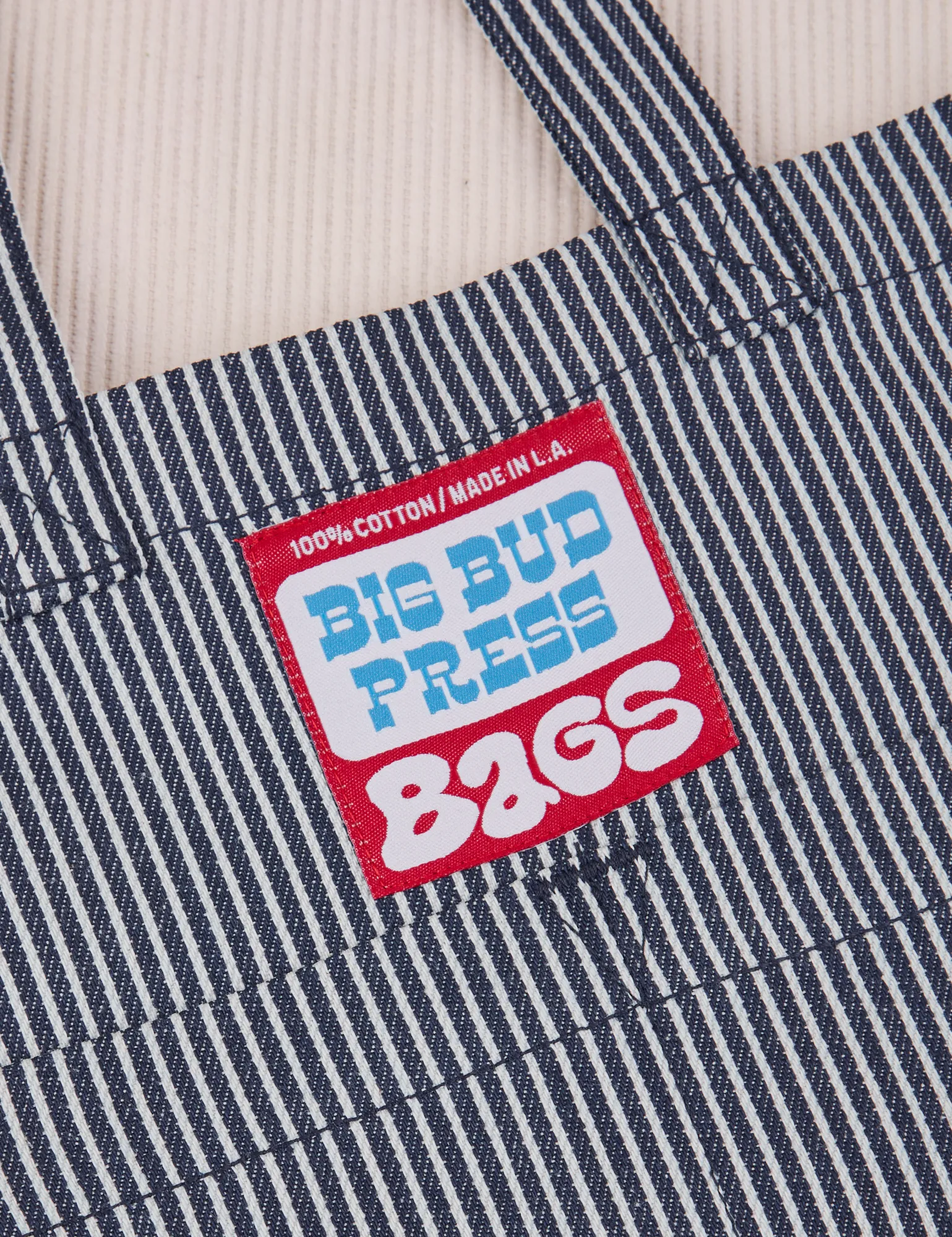 Railroad Stripe Denim Mini Tote sold by Big Bud Press product image thumbnail 2