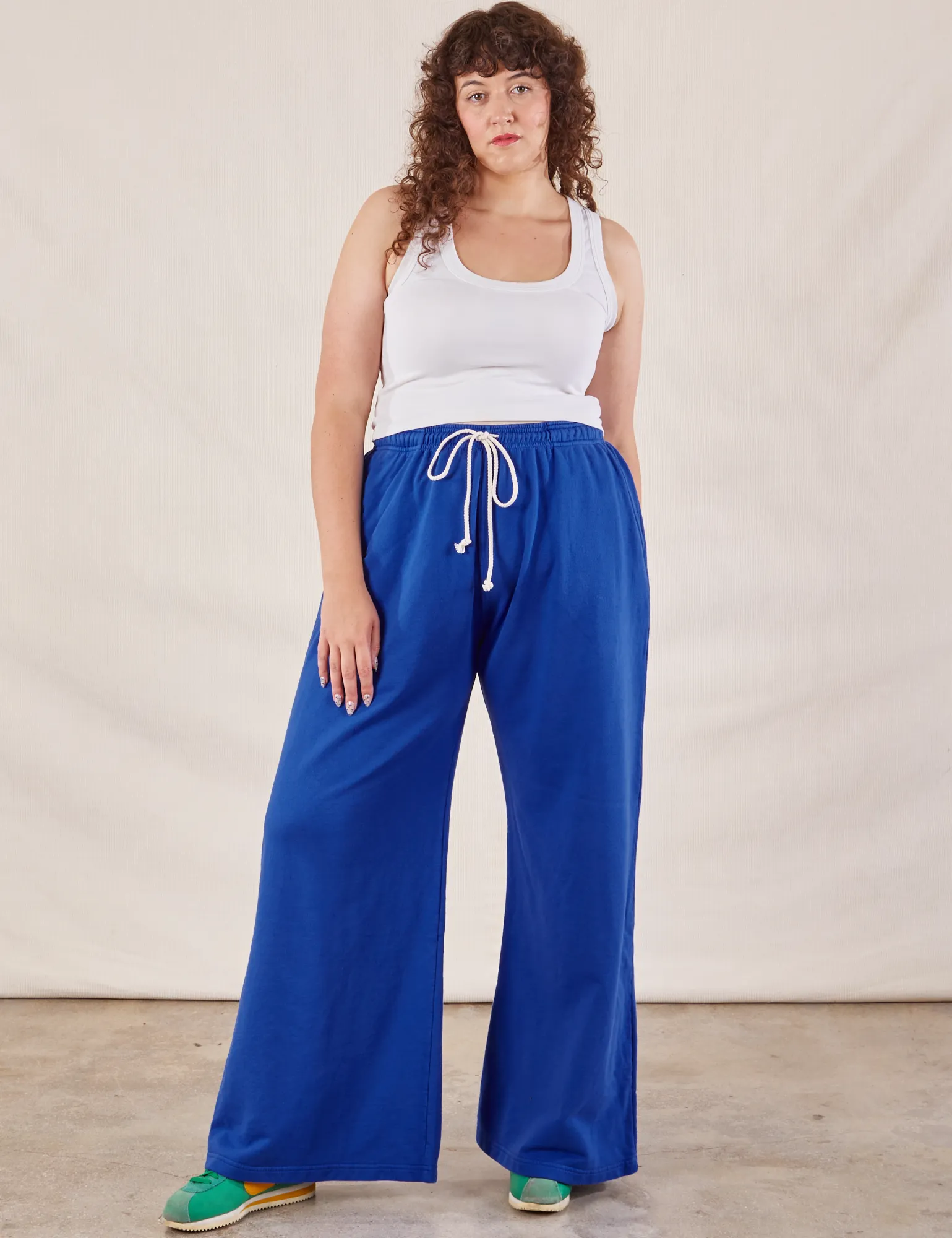 Wide Leg Sweat Pants - Royal Blue *FINAL SALE* sold by Big Bud Press