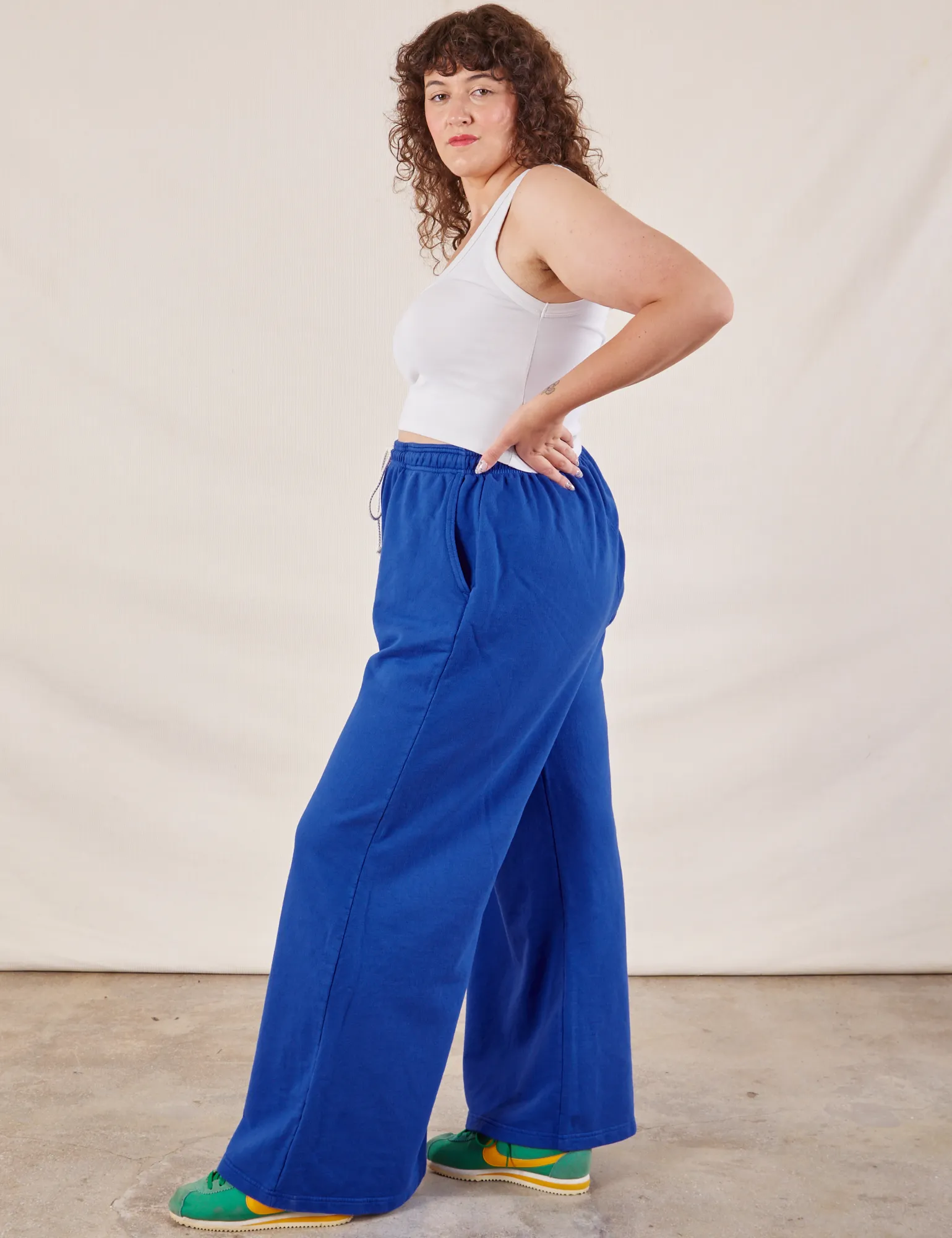 Wide Leg Sweat Pants - Royal Blue *FINAL SALE* sold by Big Bud Press product image thumbnail 5