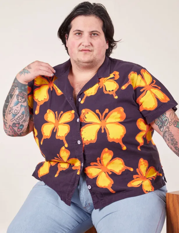 Icon Pantry Button-Up - Butterfly *FINAL SALE* sold by Big Bud Press