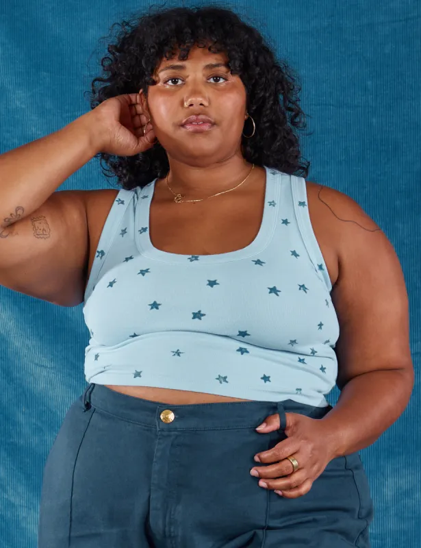 Star Cropped Tank *FINAL SALE* sold by Big Bud Press