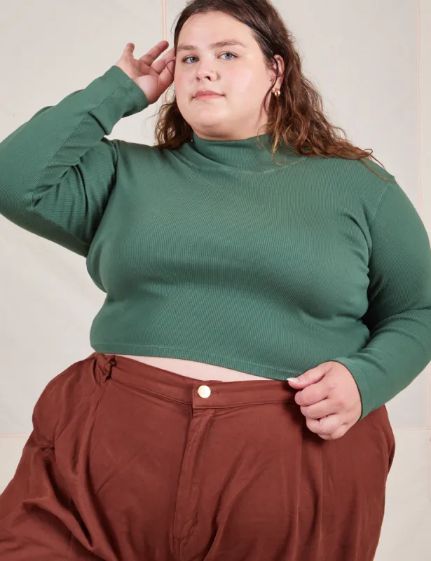 Essential Turtleneck - Dark Emerald Green sold by Big Bud Press
