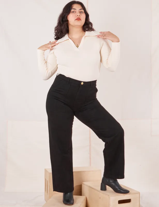 Organic Work Pants - Basic Black sold by Big Bud Press