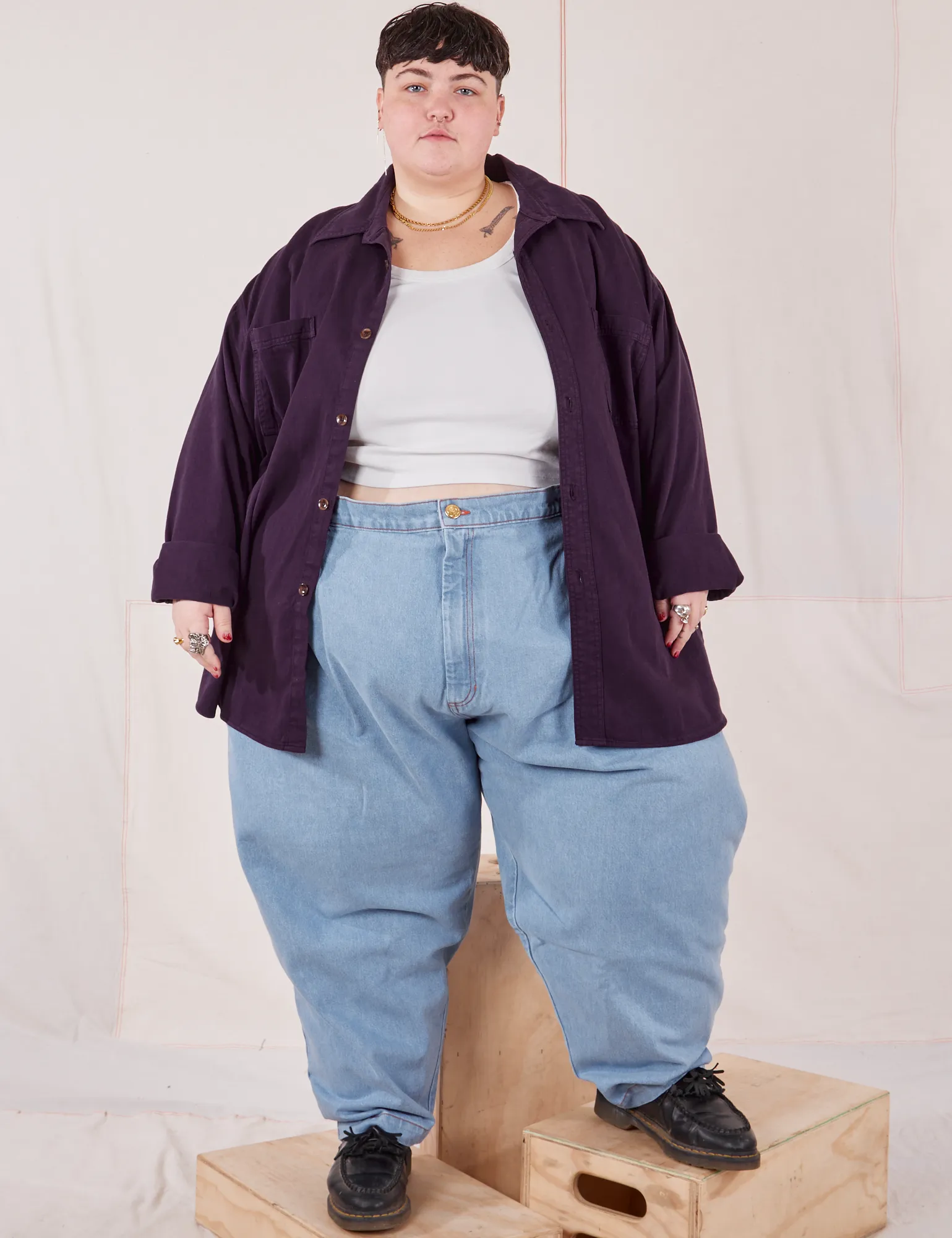 Oversize Overshirt - Nebula Purple *FINAL SALE* sold by Big Bud Press product image thumbnail 5