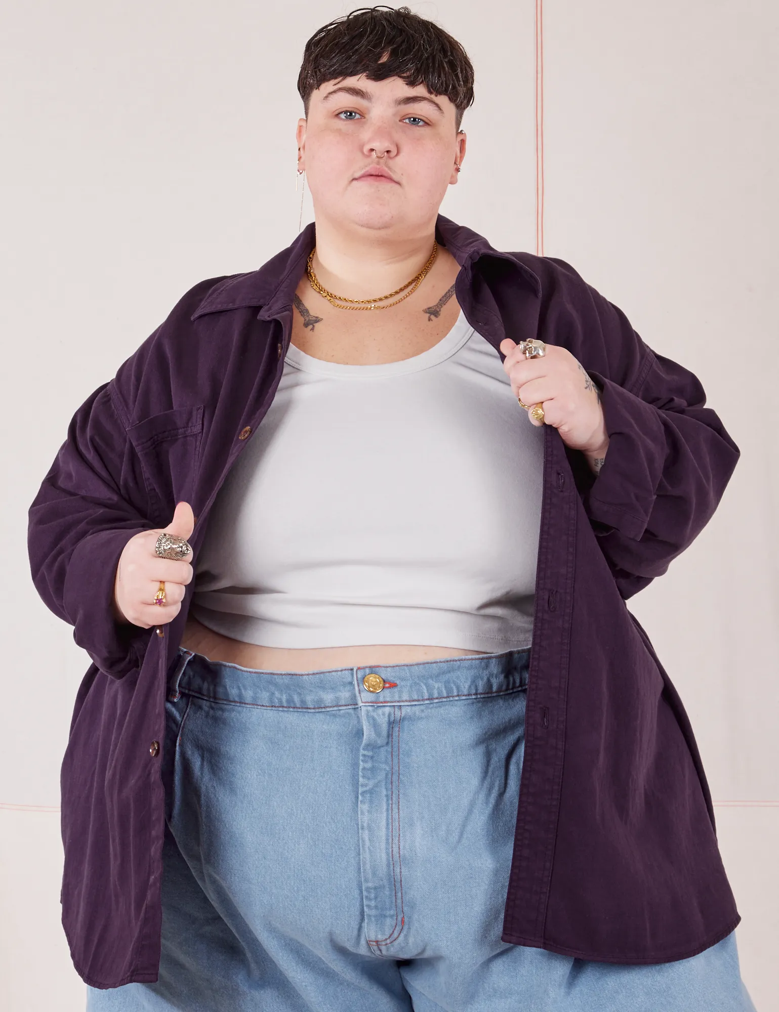 Oversize Overshirt - Nebula Purple *FINAL SALE* sold by Big Bud Press product image thumbnail 3