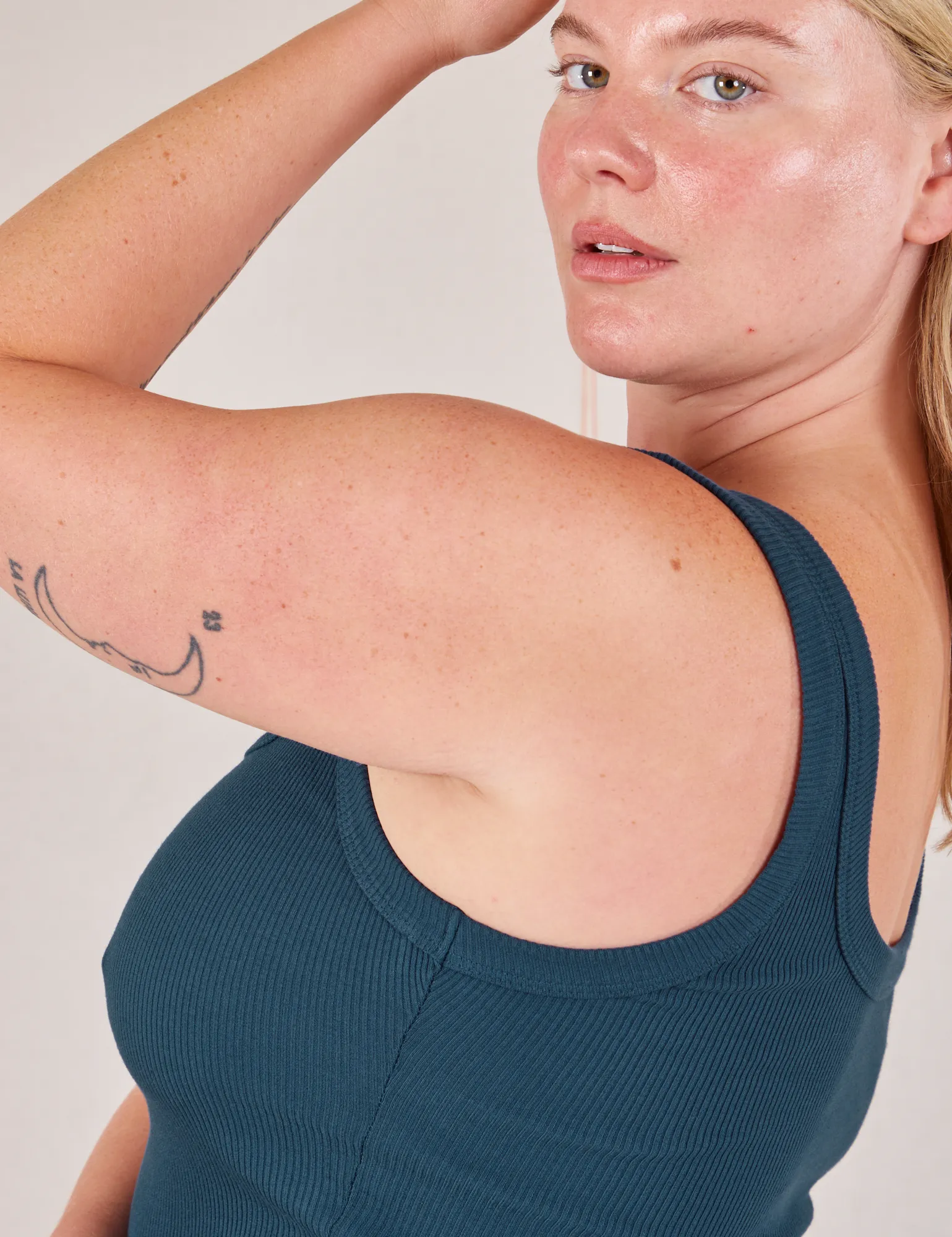 Square Neck Tank - Lagoon *FINAL SALE* sold by Big Bud Press product image thumbnail 5