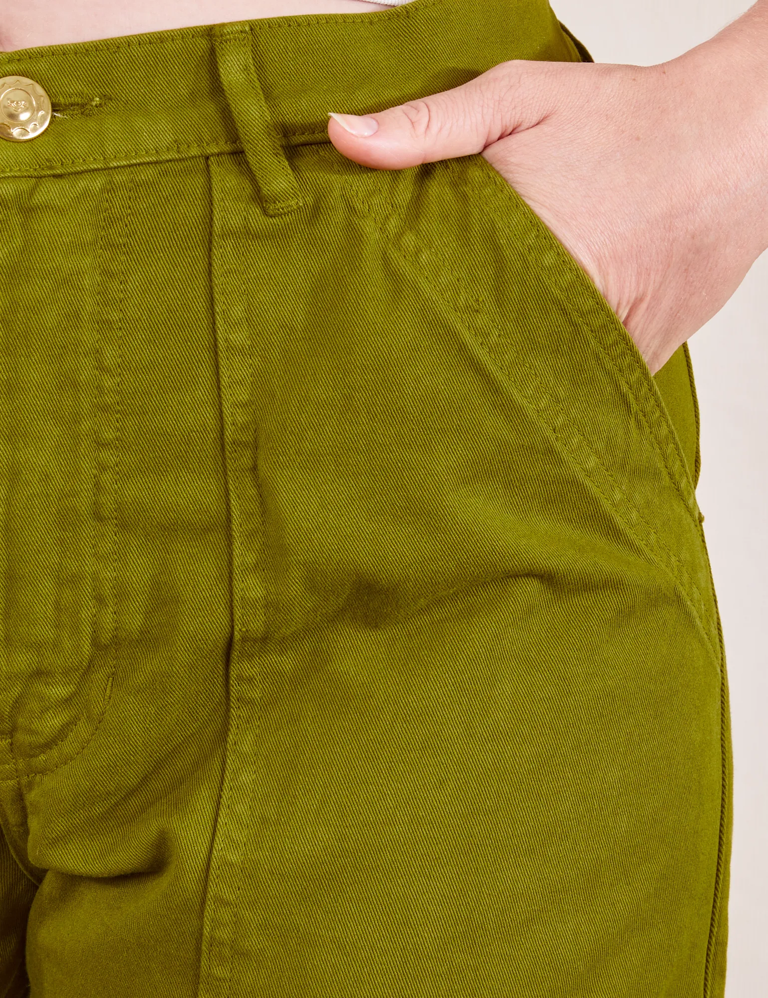 Petite Work Pants - Olive Green *FINAL SALE* sold by Big Bud Press product image thumbnail 3