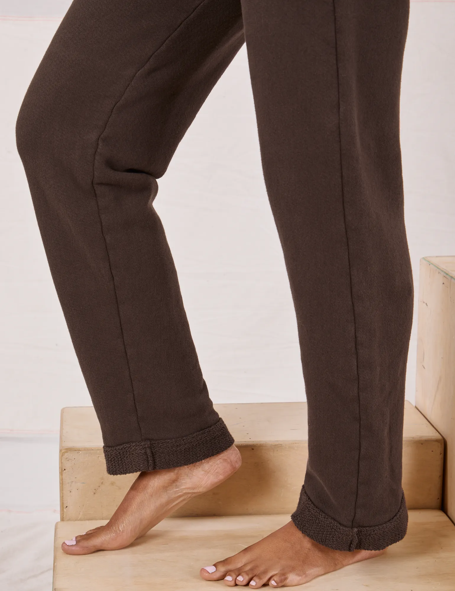 Rolled Cuff Sweat Pants - Espresso Brown sold by Big Bud Press product image thumbnail 5