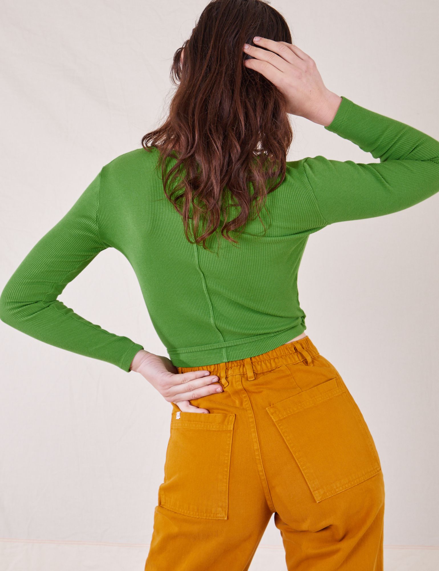 Wrap Top - Bright Olive sold by Big Bud Press product image thumbnail 5