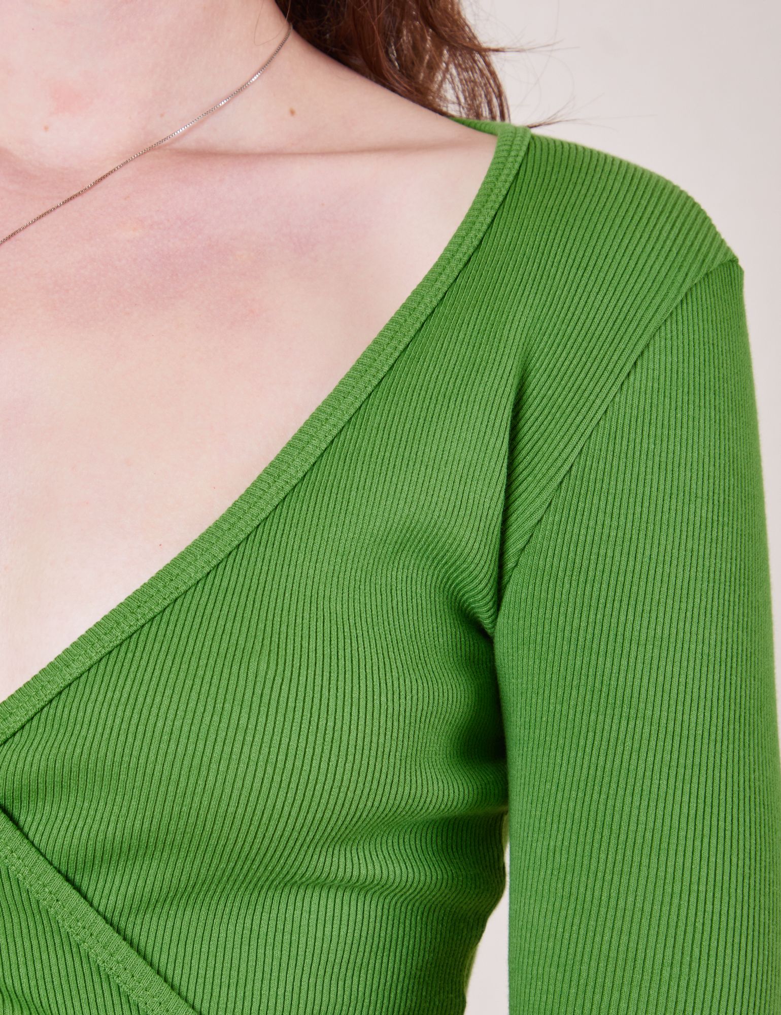 Wrap Top - Bright Olive sold by Big Bud Press product image thumbnail 4