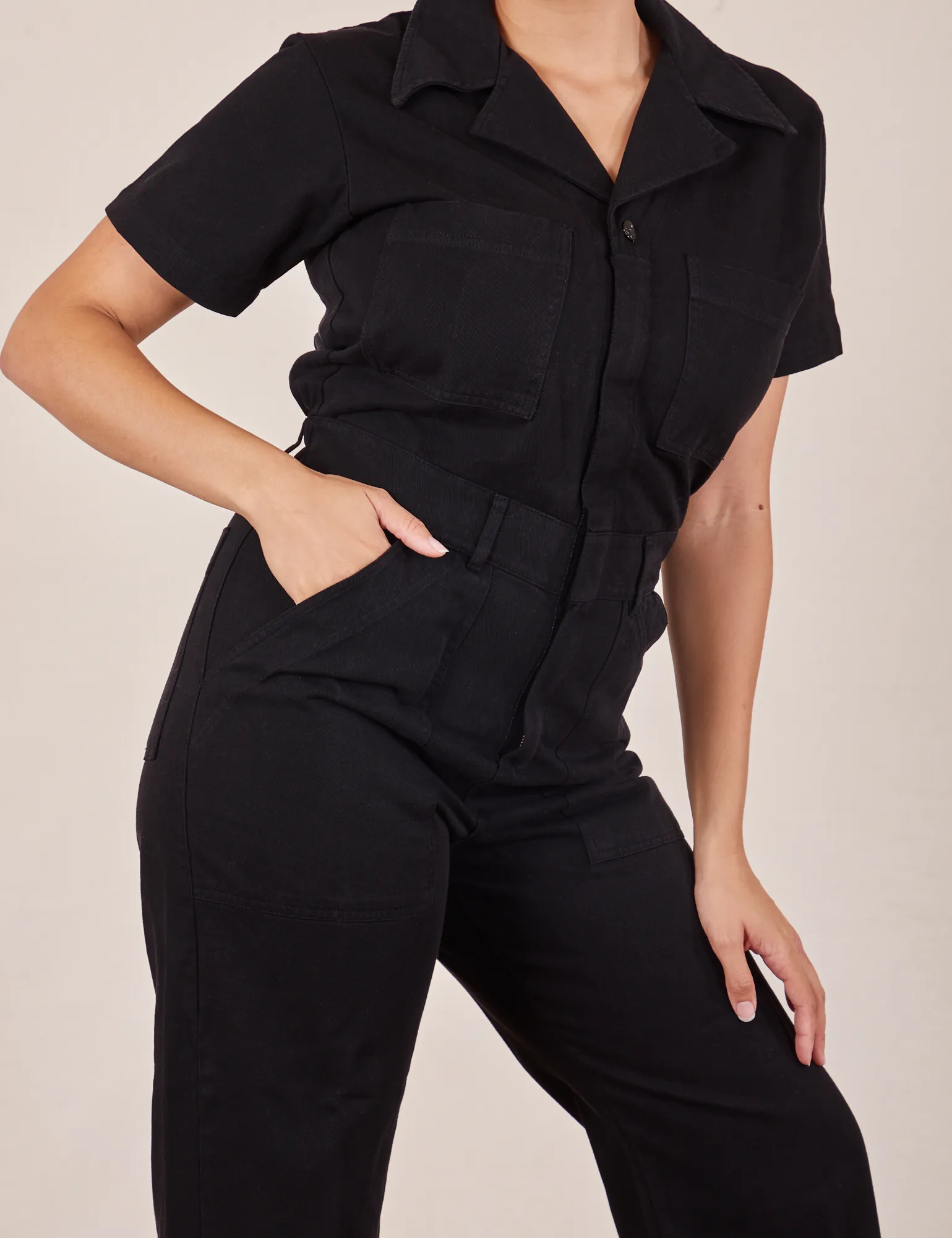 Short Sleeve Jumpsuit - Basic Black sold by Big Bud Press product image thumbnail 4