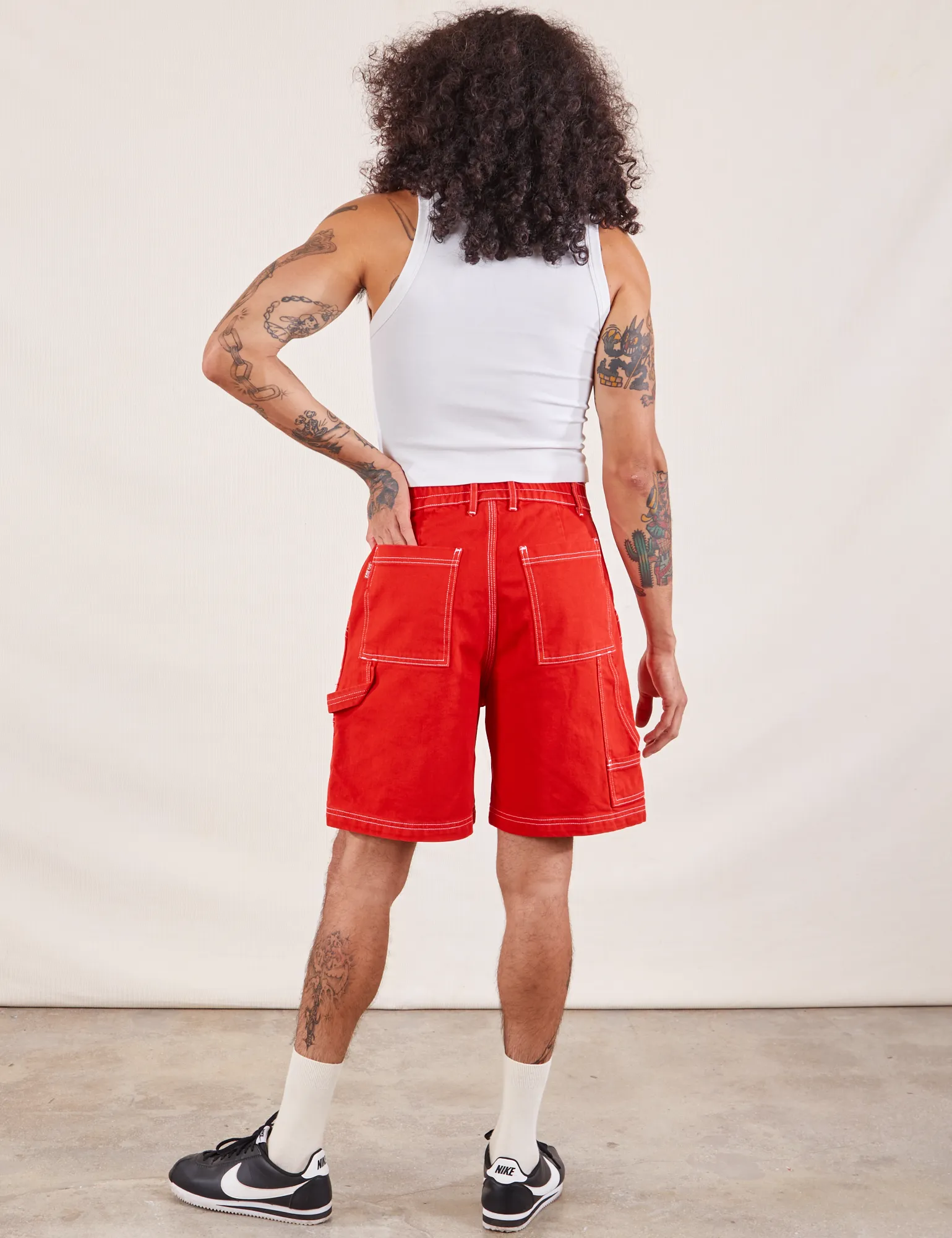 Carpenter Shorts - Mustang Red *FINAL SALE* sold by Big Bud Press product image thumbnail 5