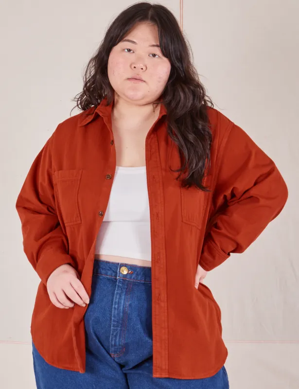 Oversize Overshirt - Paprika *FINAL SALE* sold by Big Bud Press