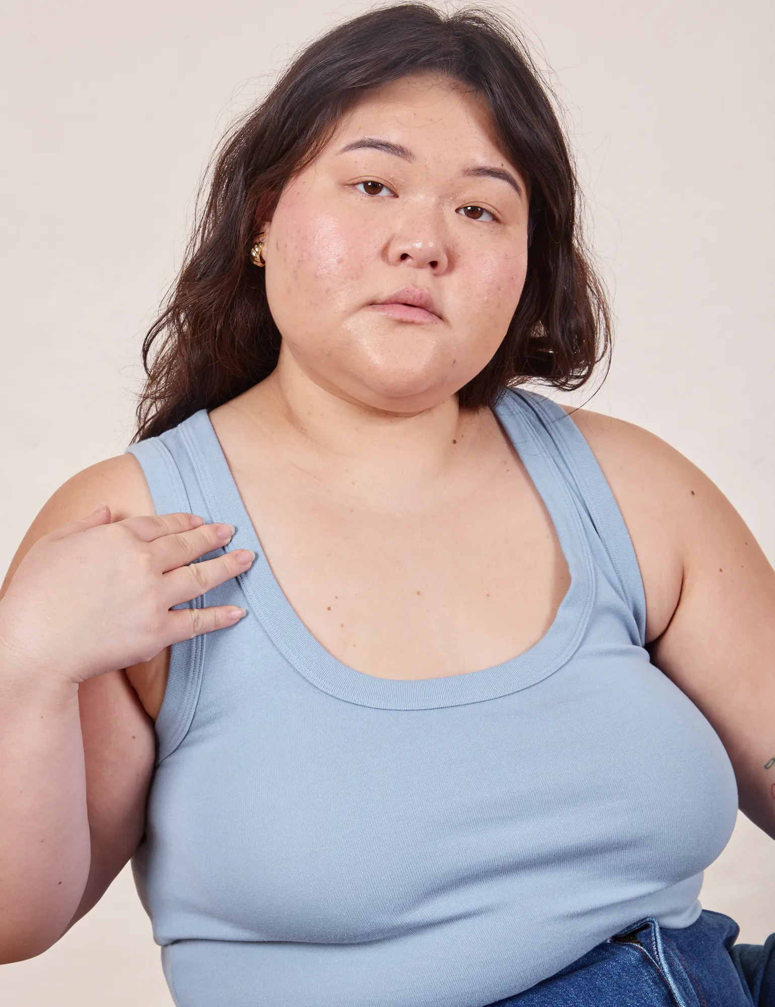 Cropped Tank Top - Periwinkle *FINAL SALE* sold by Big Bud Press product image thumbnail 3