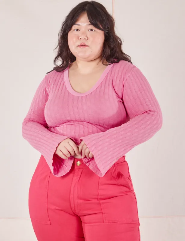 Bell Sleeve Top - Bubblegum Pink *FINAL SALE* sold by Big Bud Press