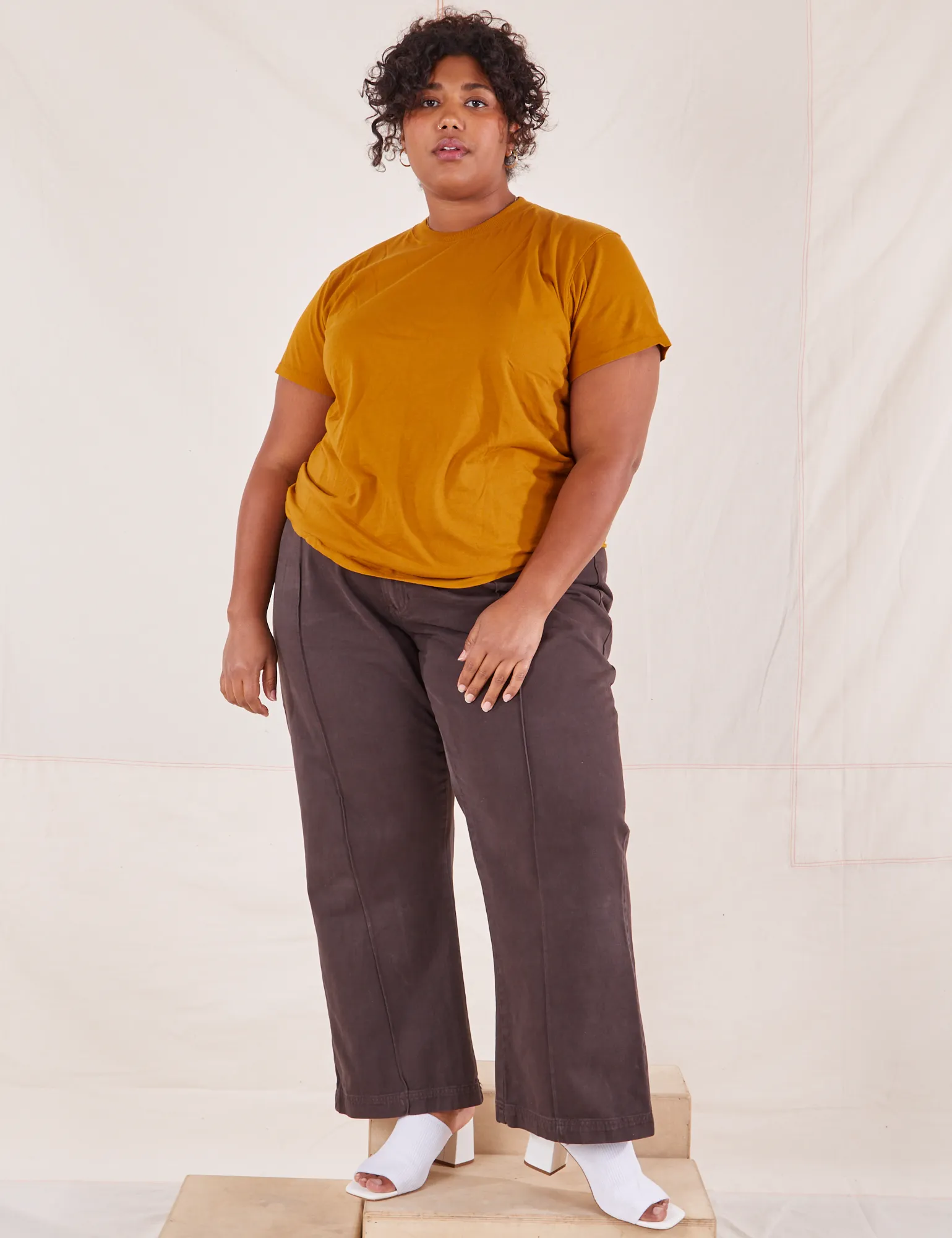 The Organic Vintage Tee - Spicy Mustard *FINAL SALE* sold by Big Bud Press product image thumbnail 3