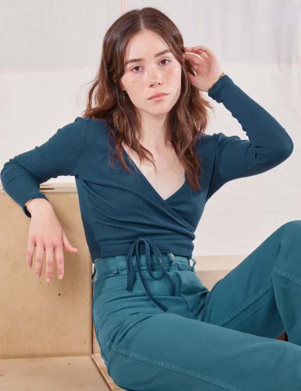 Wrap Top - Lagoon sold by Big Bud Press