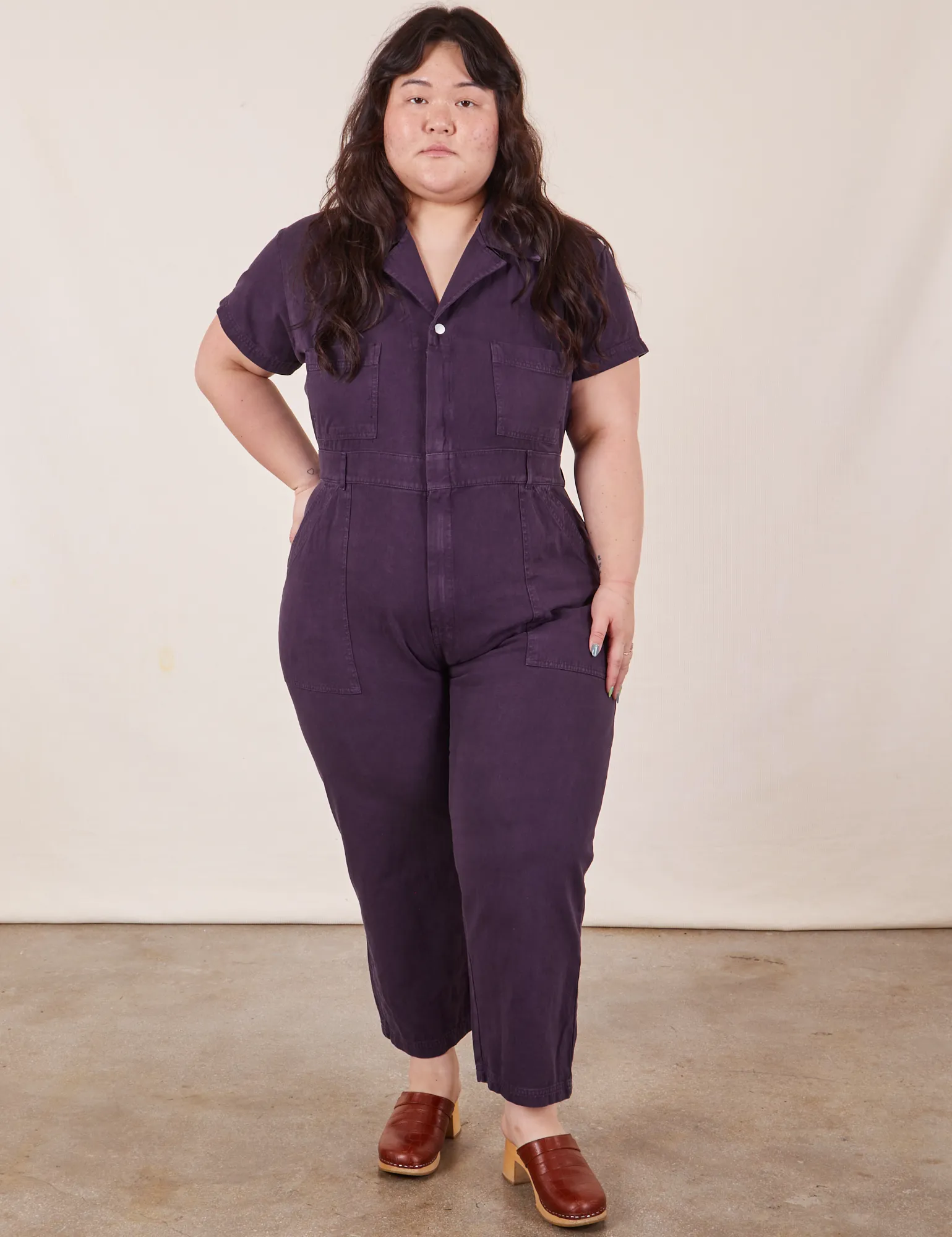 Petite Short Sleeve Jumpsuit - Nebula Purple *FINAL SALE* sold by Big Bud Press product image thumbnail 5